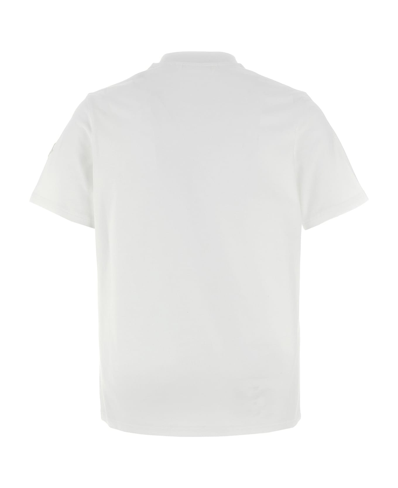 Moncler Logo Print T-shirt - White/Black