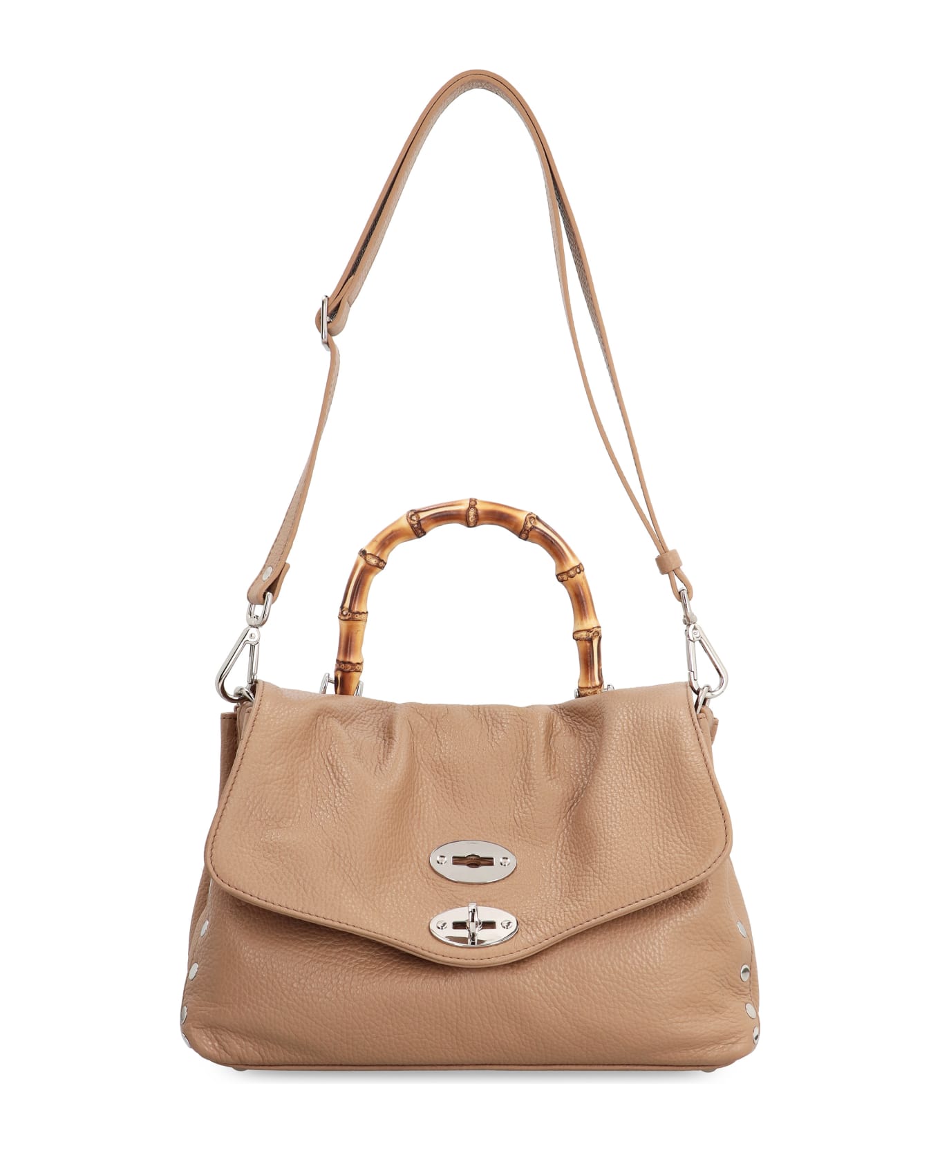 Zanellato Postina S Pebbled Leather Handbag - brown