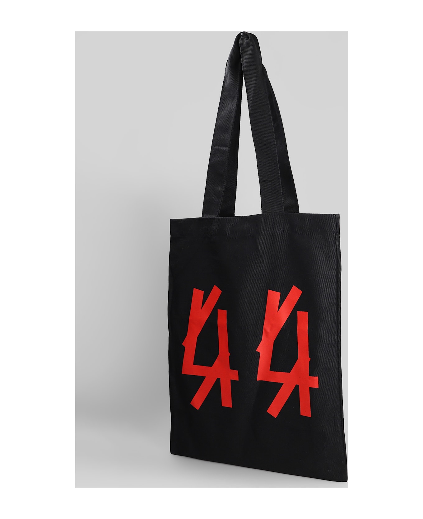44 Label Group Tote In Black Cotton - black