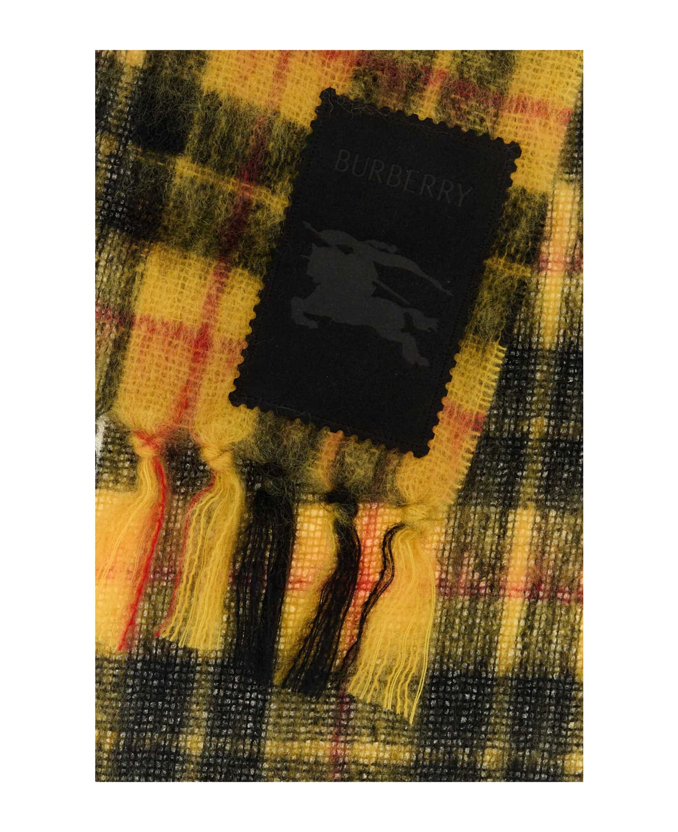 Burberry Embroidered Mohair Blend Scarf - CROWNYELLOW