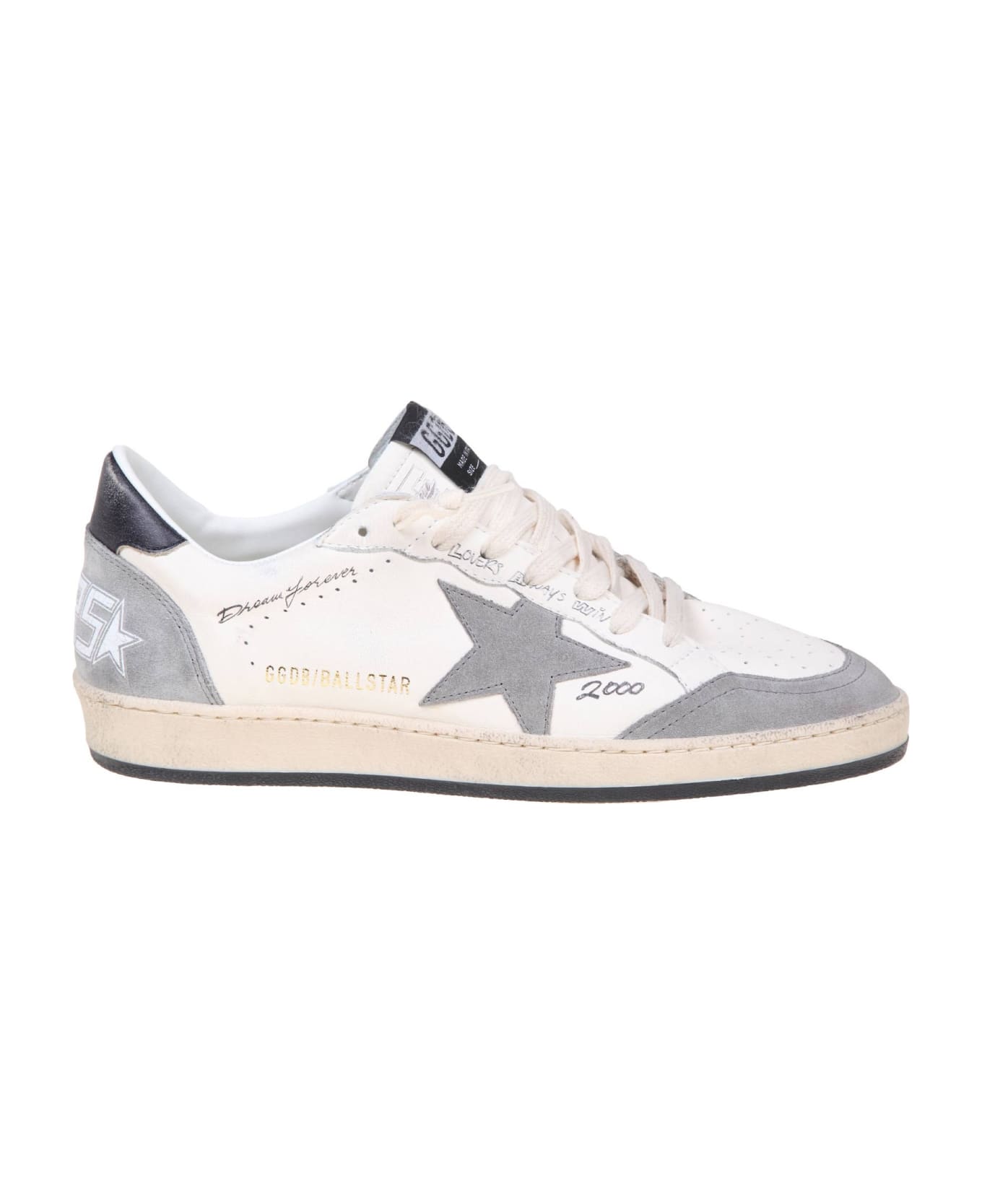 Golden Goose Ball Star Sneakers - White/Grey スニーカー