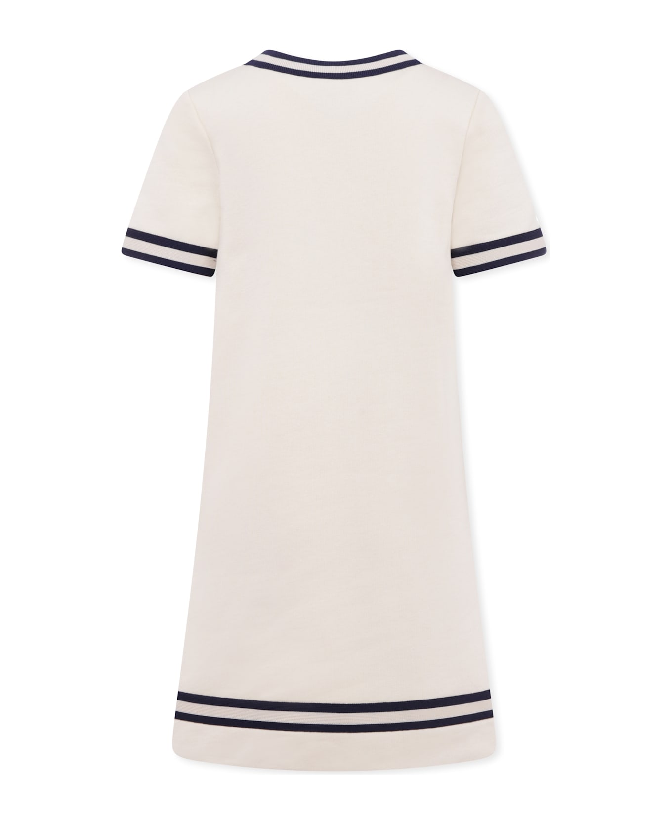 Gucci Ivory Dress For Girl With Horsebit - Ivory