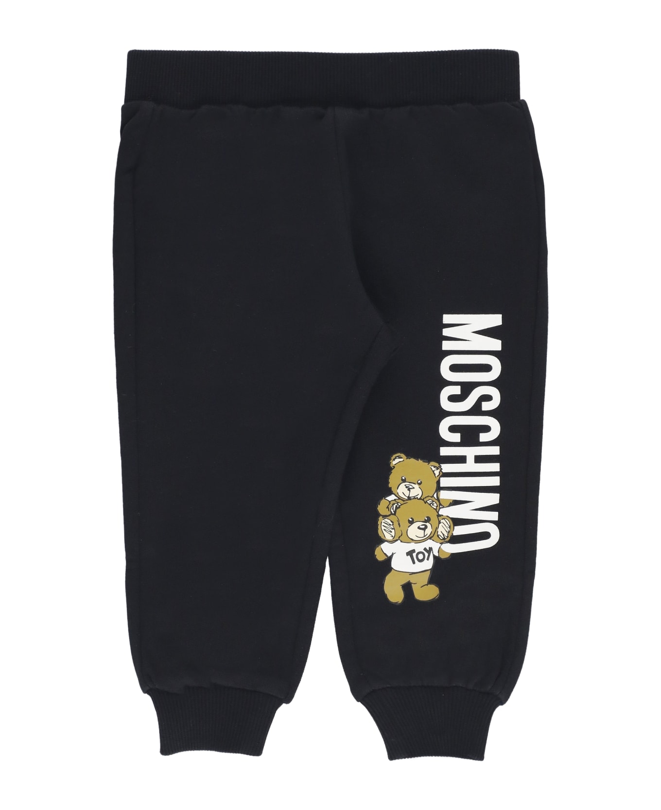 Moschino Pants With Print - Black