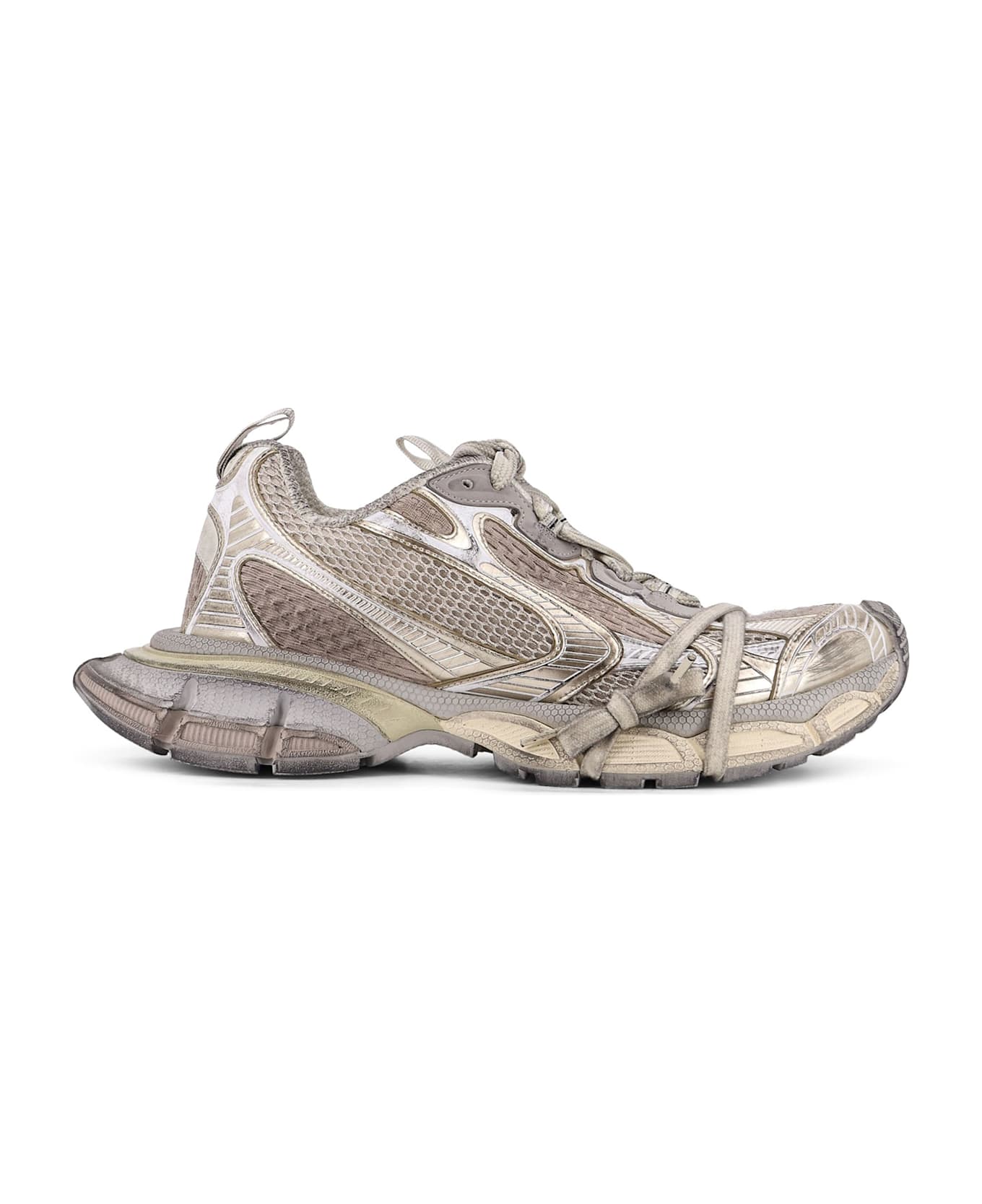 Balenciaga 3xl Low-top Mesh Sneakers - Eggshell