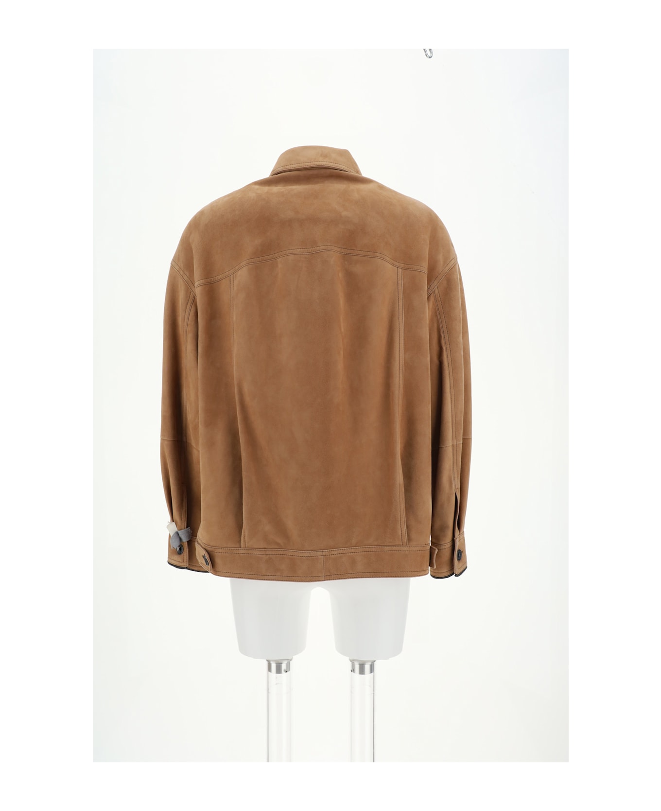 Brunello Cucinelli Leather Jacket - Terra Rossa