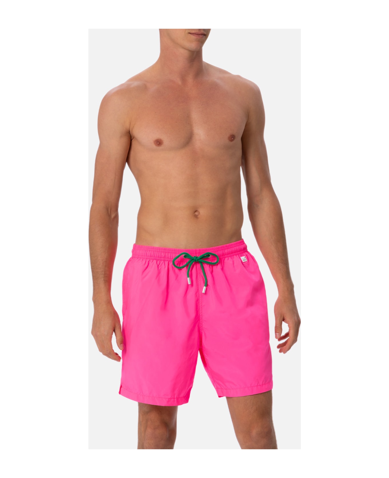 MC2 Saint Barth Man Lightweight Fabric Fluo Pink Swim Shorts Lighting Pantone | Pantone® Special Edition - PINK