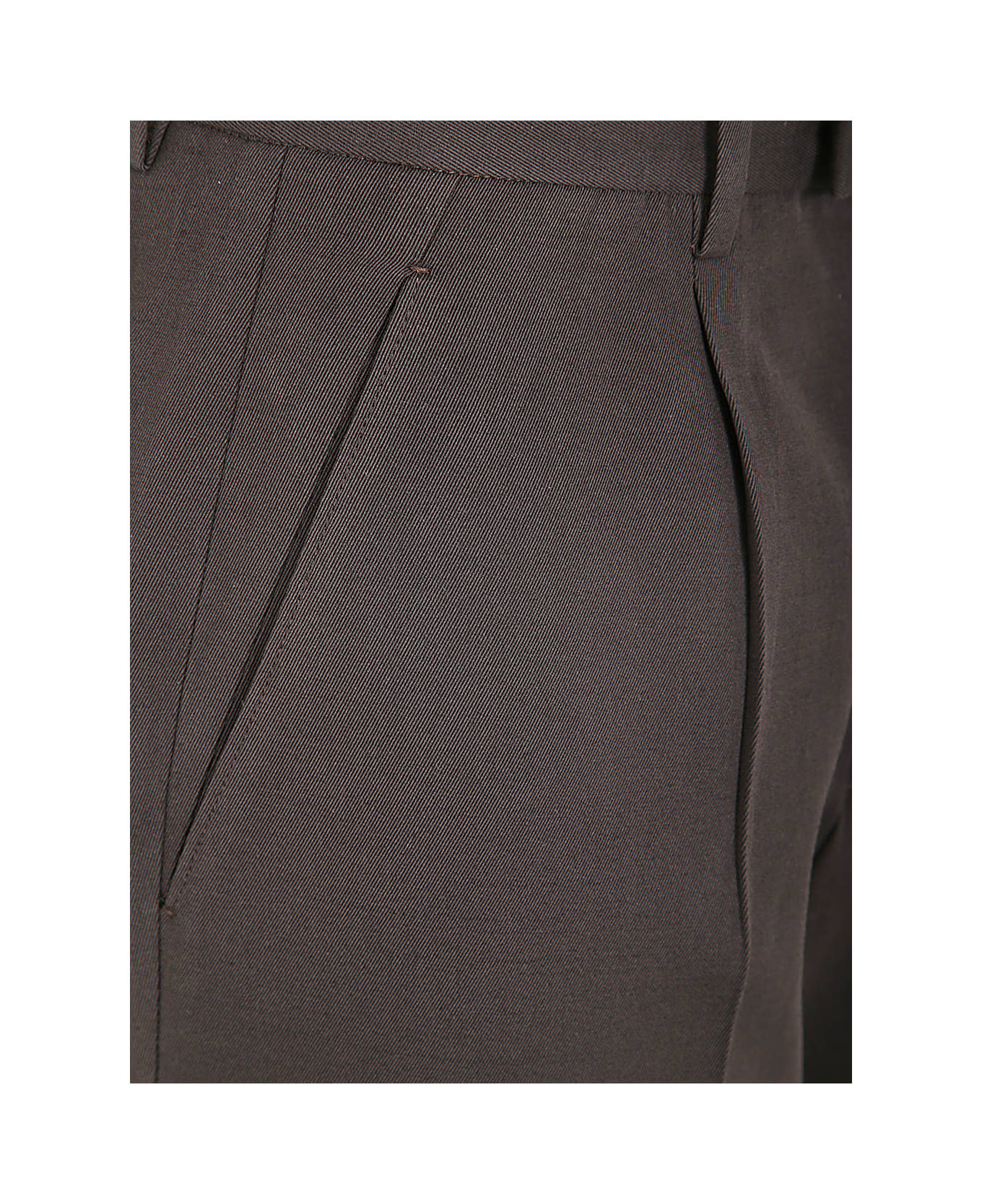 Zegna Cotton And Wool Pants - Brown