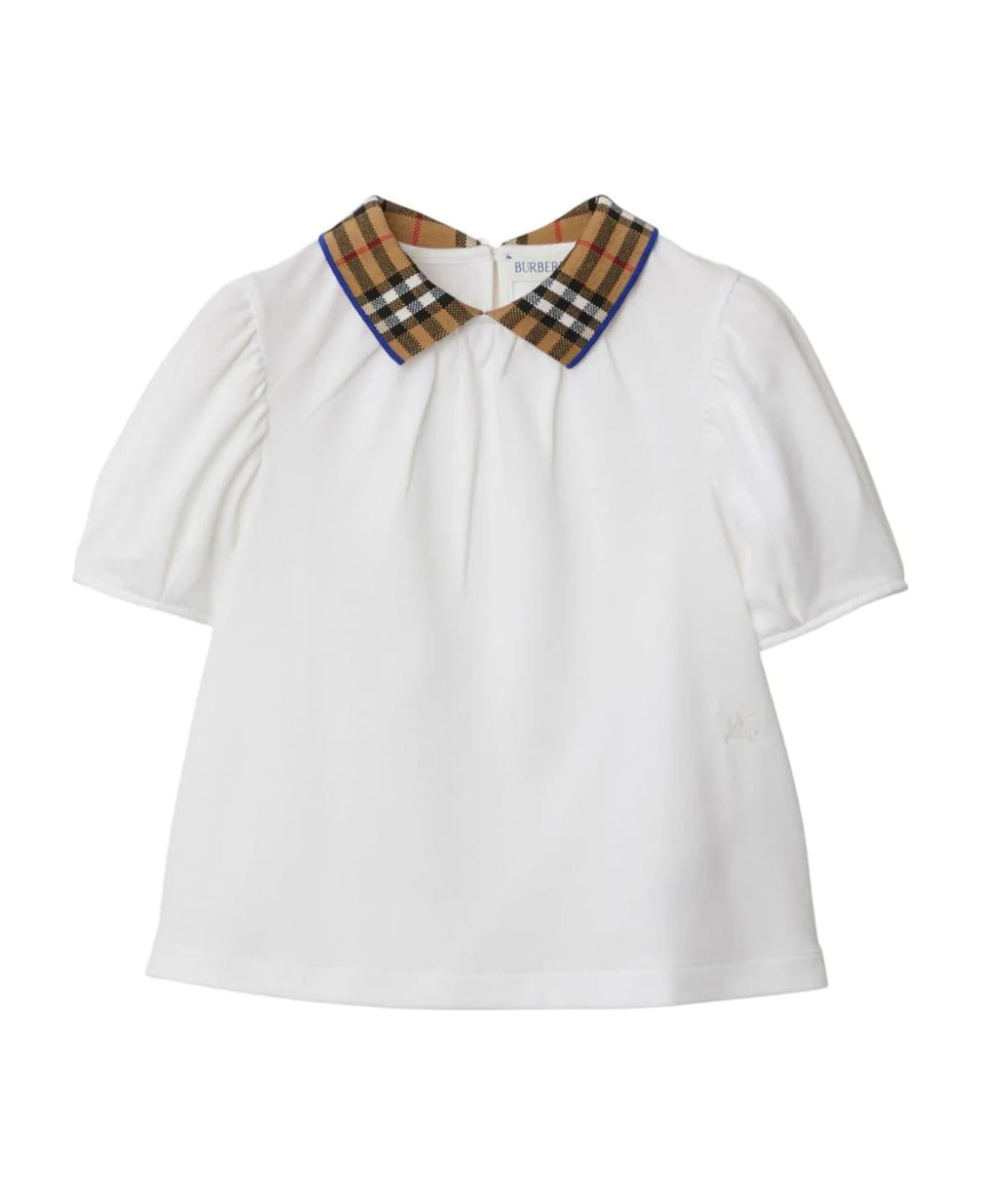 Burberry White Cotton Polo Shirt Tシャツ＆ポロシャツ
