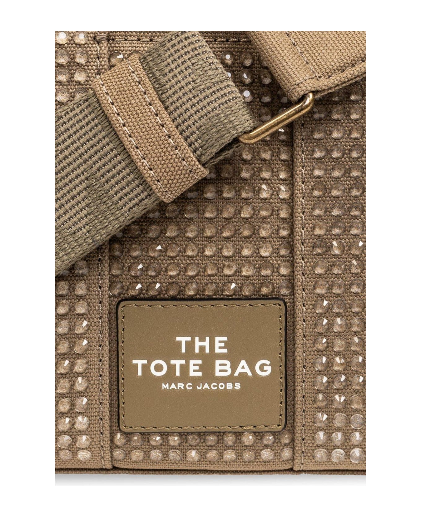 Marc Jacobs Embellished Mini Tote Bag - SLATE GREEN CRYSTAL