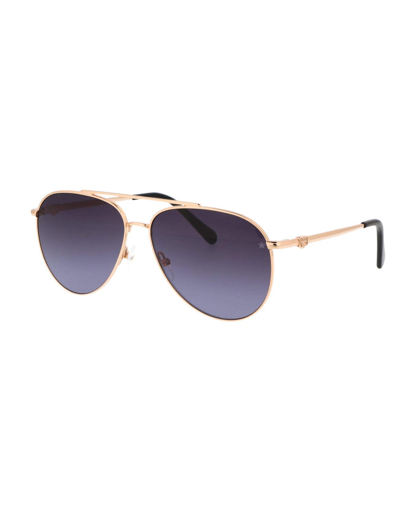 Chiara Ferragni Cf 1001/s Sunglasses - RHL9O GOLD BLACK