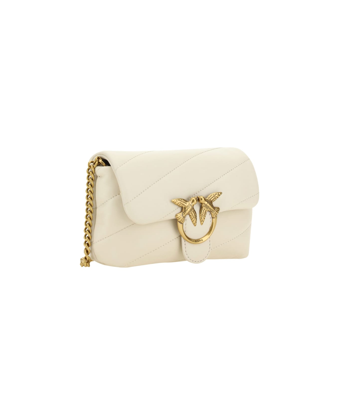 Pinko Love Baby Shoulder Bag - White