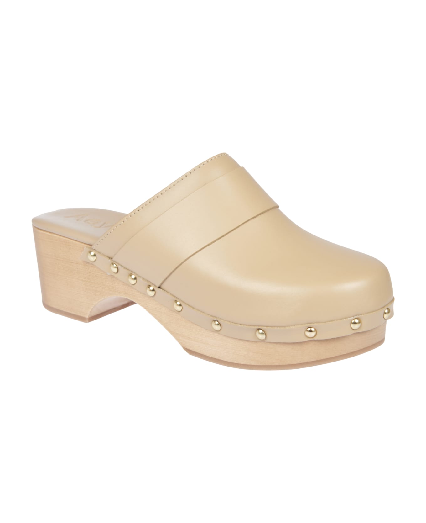 aeyde Mules With Studs - Ivory
