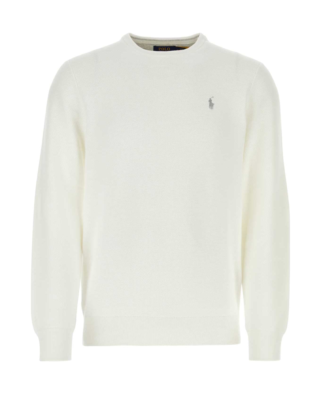 Polo Ralph Lauren White Cotton Sweater - MULTI