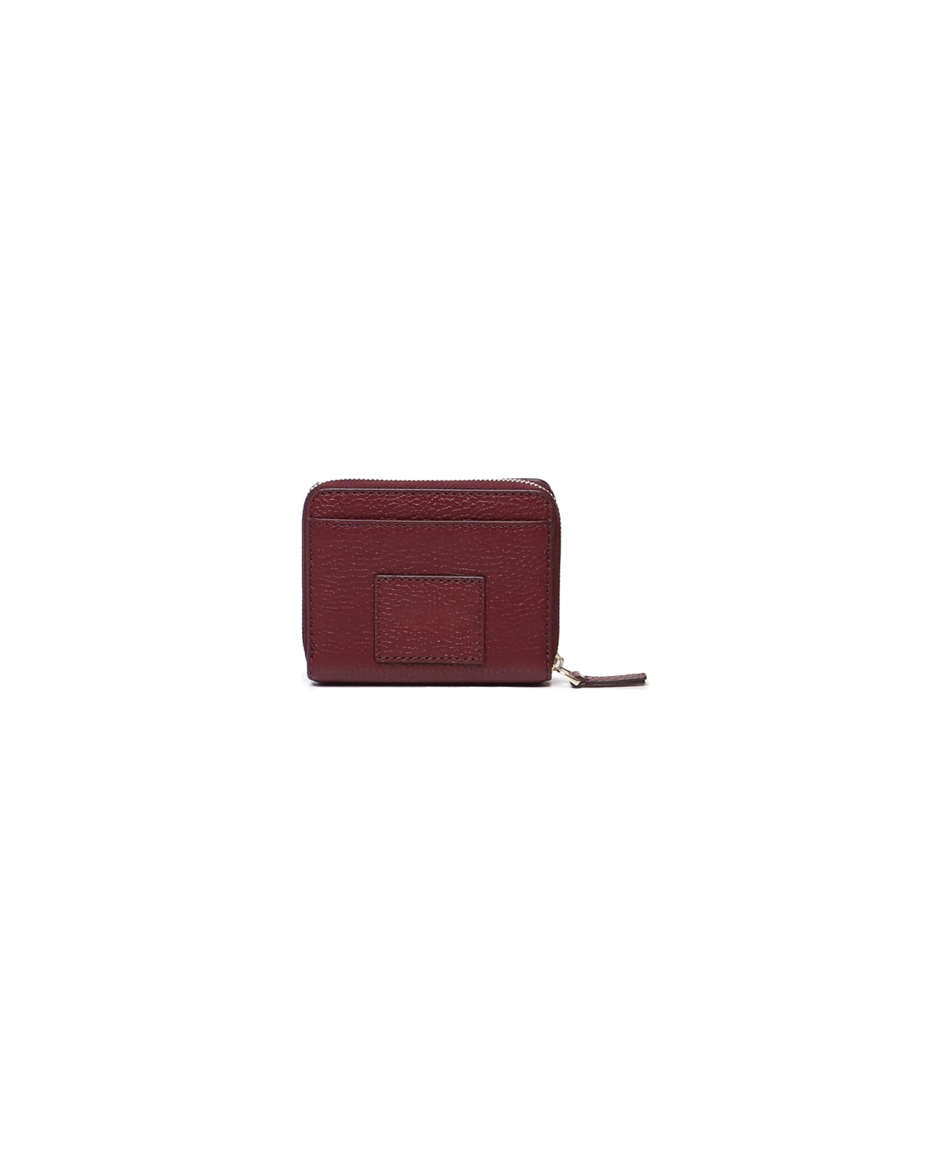 Marc Jacobs Logo Printed Zipped Mini Compact Wallet - Cherry