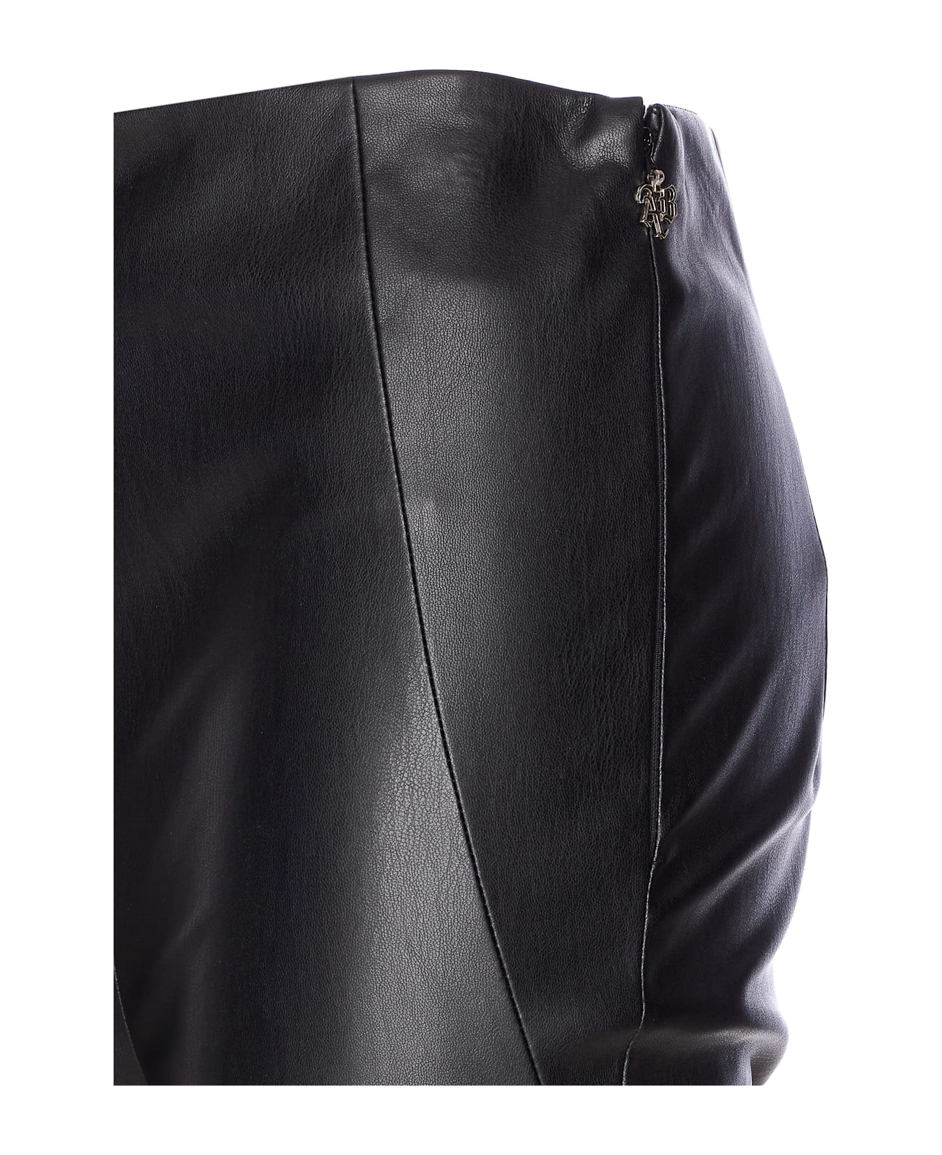 aniye by Faux Leather Trompette Carly Pants - Black