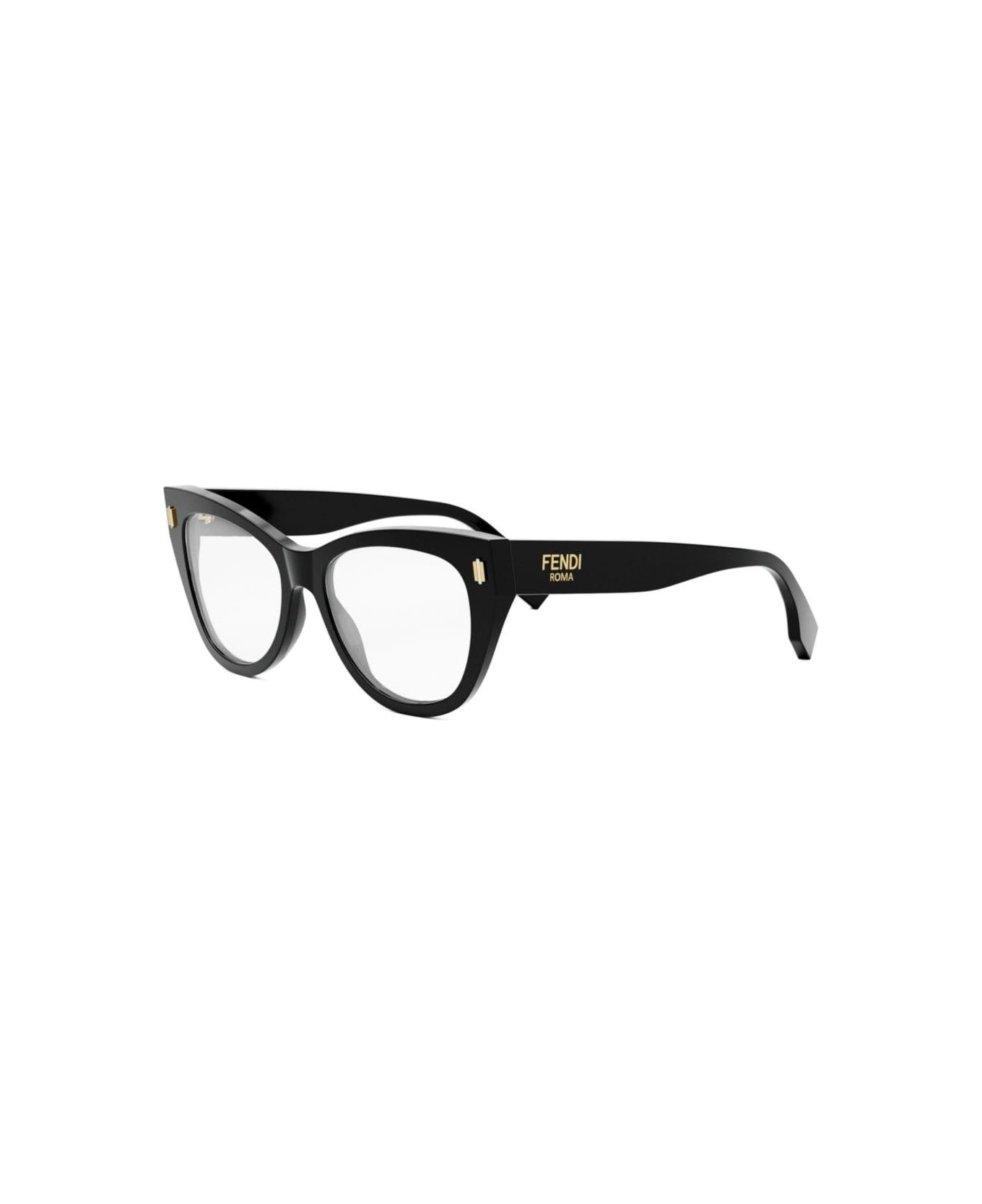 Fendi Cat-eye Frame Glasses - 001 - Black