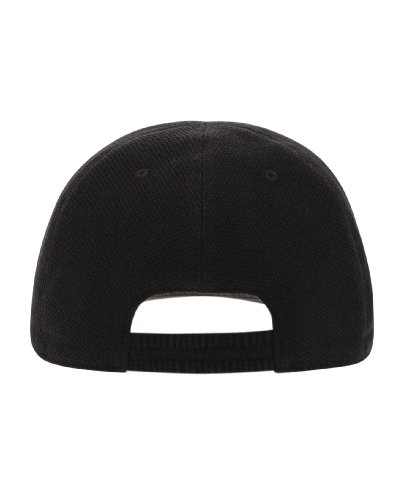 Kiton Cotton Baseball Cap - Black 帽子