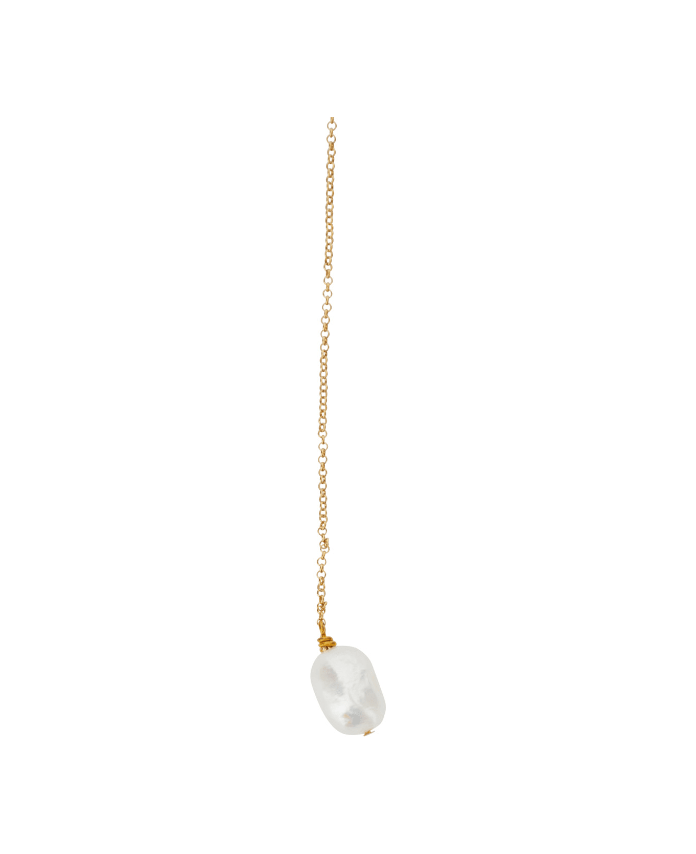 Forte_Forte Gold Tone Necklace With Pearl Detail In Bronze Woman - Metallic ネックレス