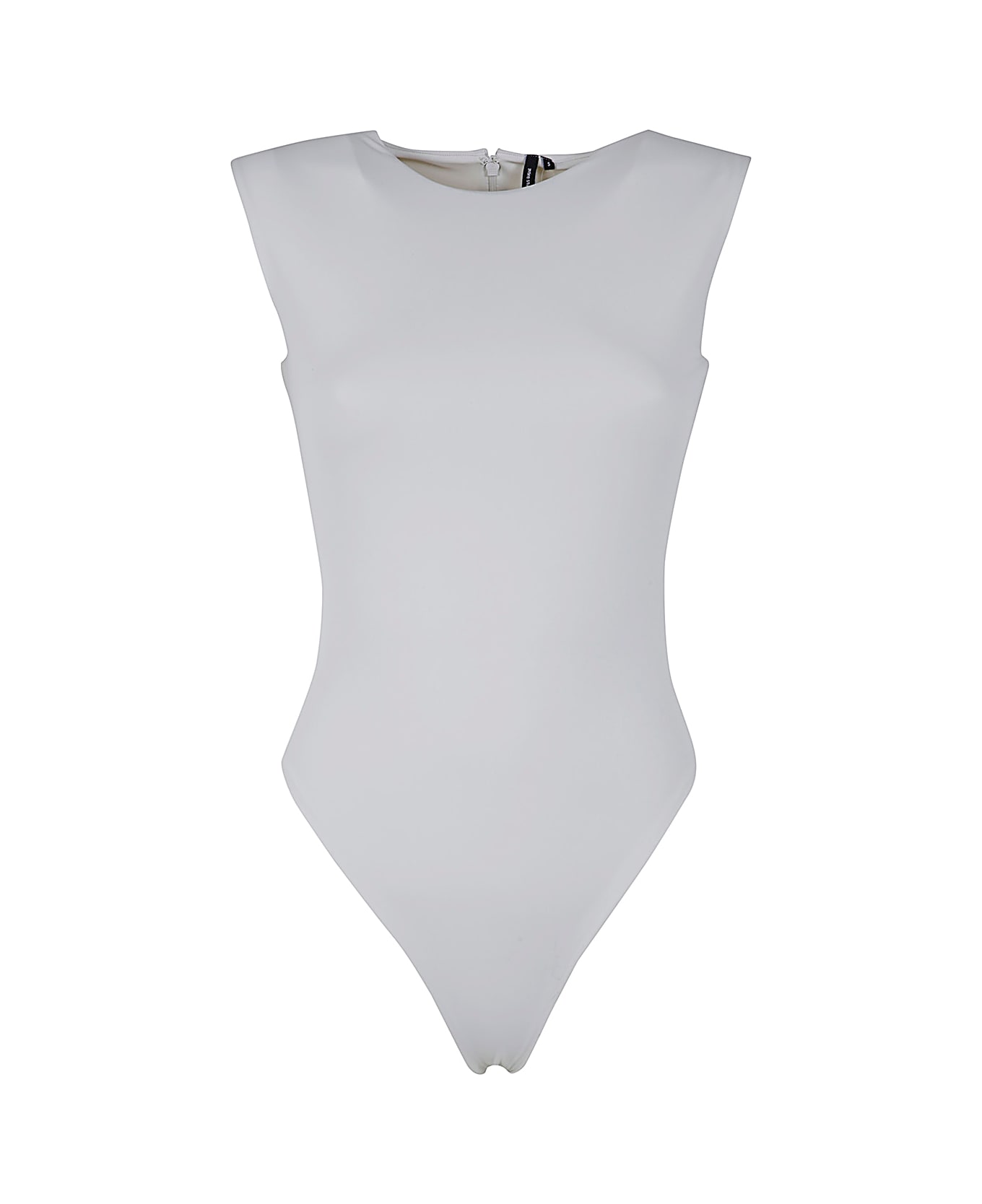 Entire Studios Sleeveless Bodysuit - Nylon Spandex - Rice