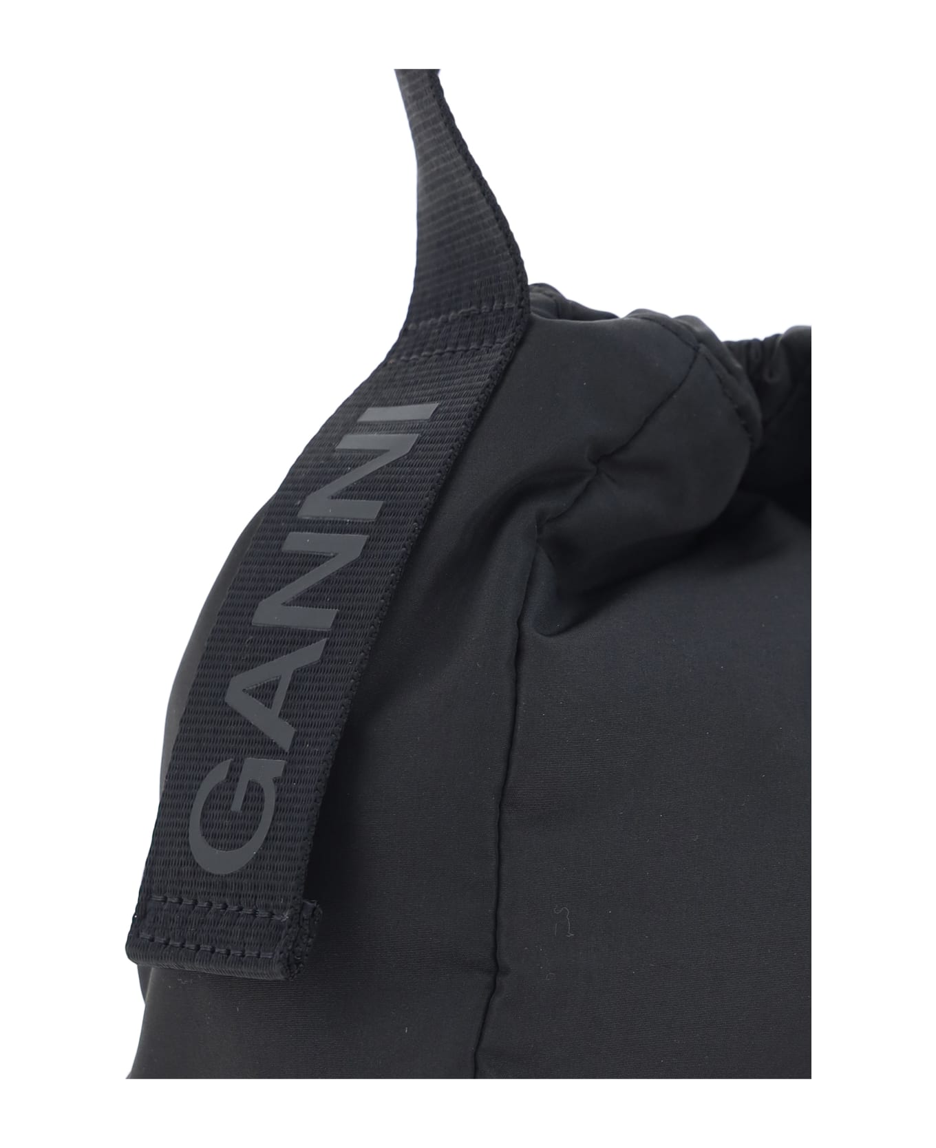 Ganni Recycled Tech Handbag - Black バッグ