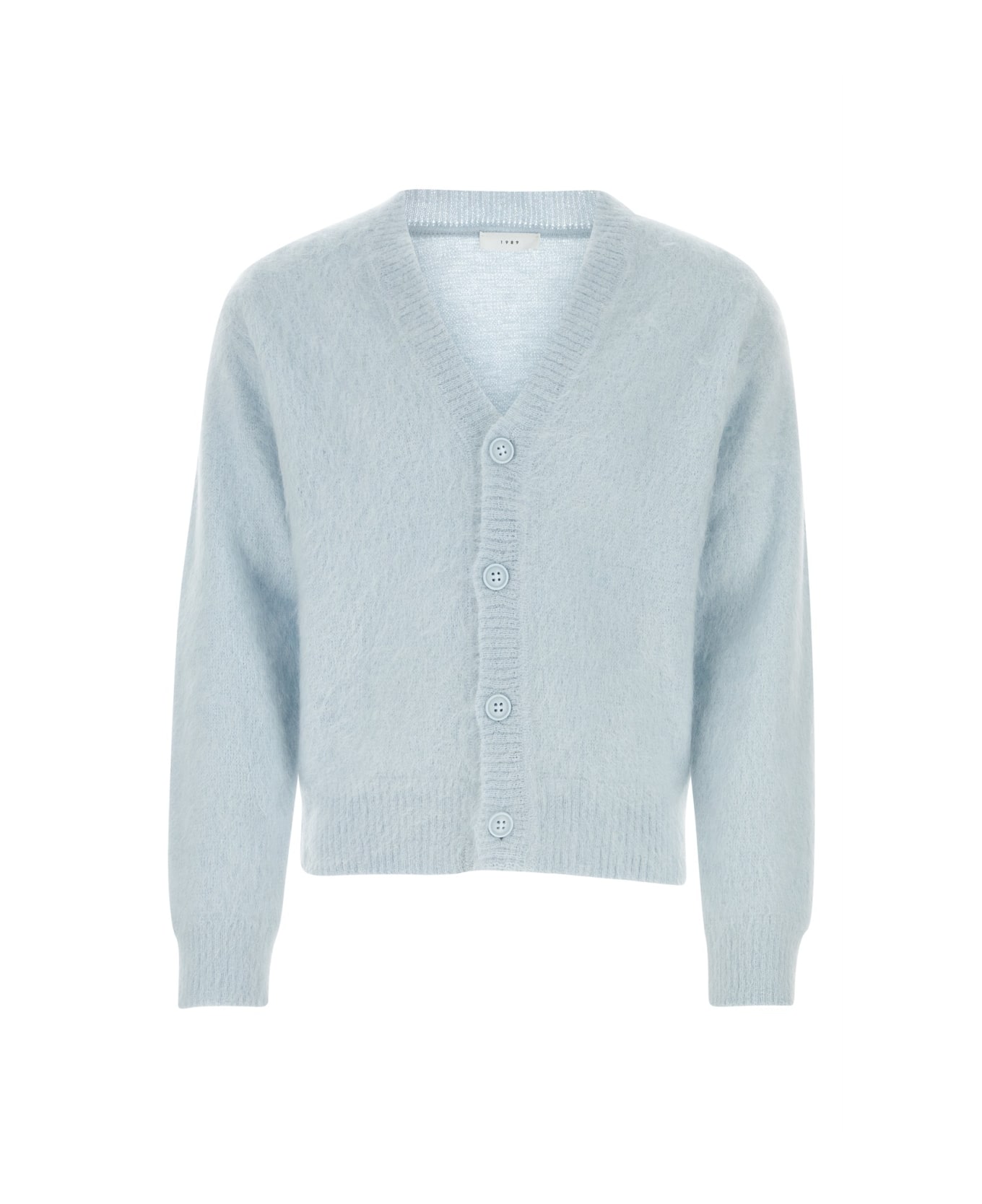 1989 Studio Pastel Light Blue Mohair Blend Cardigan - SKYBLUE