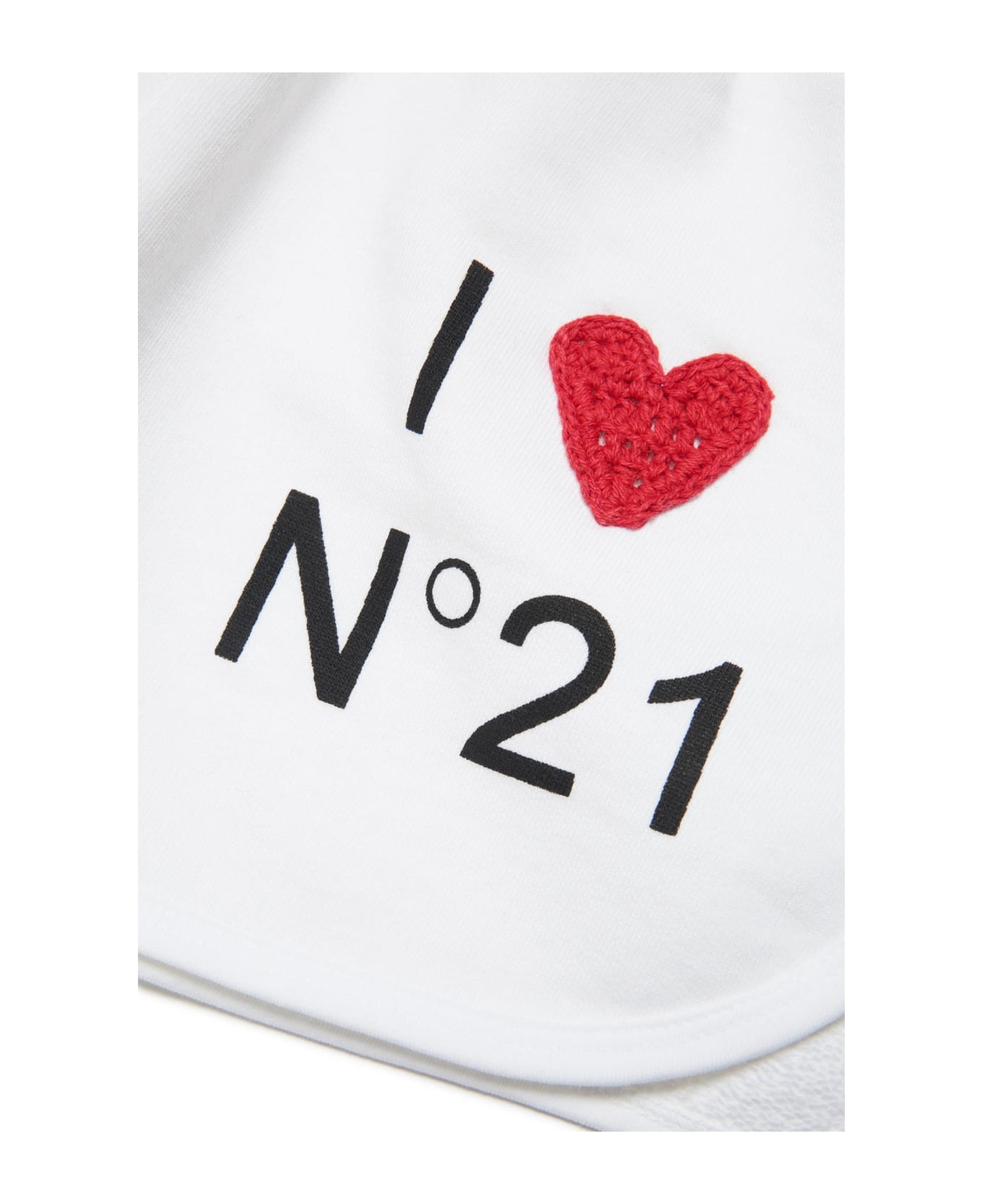 N.21 Shorts I Love Nº21 - White