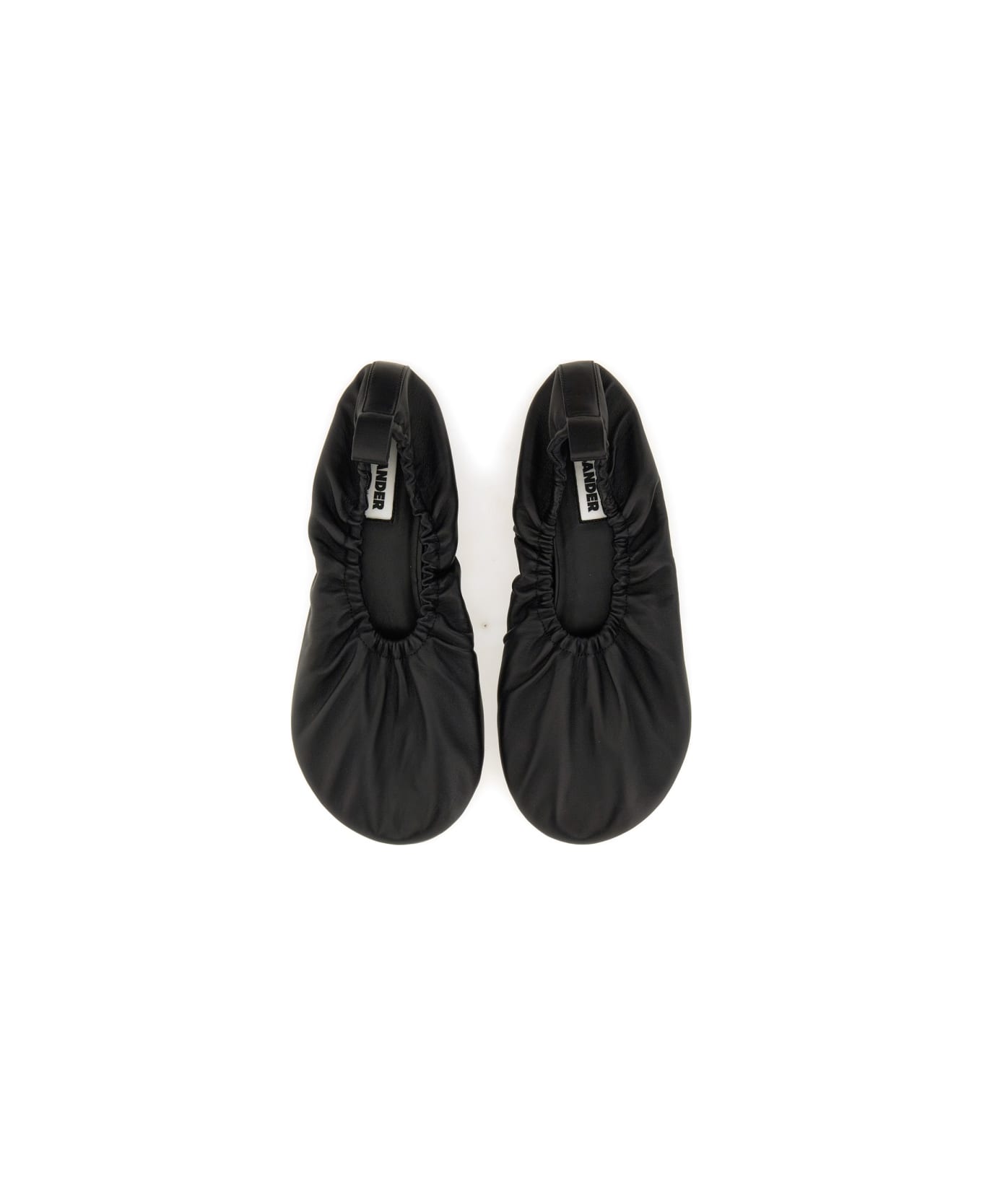 Jil Sander Nappa Ballerina - Black