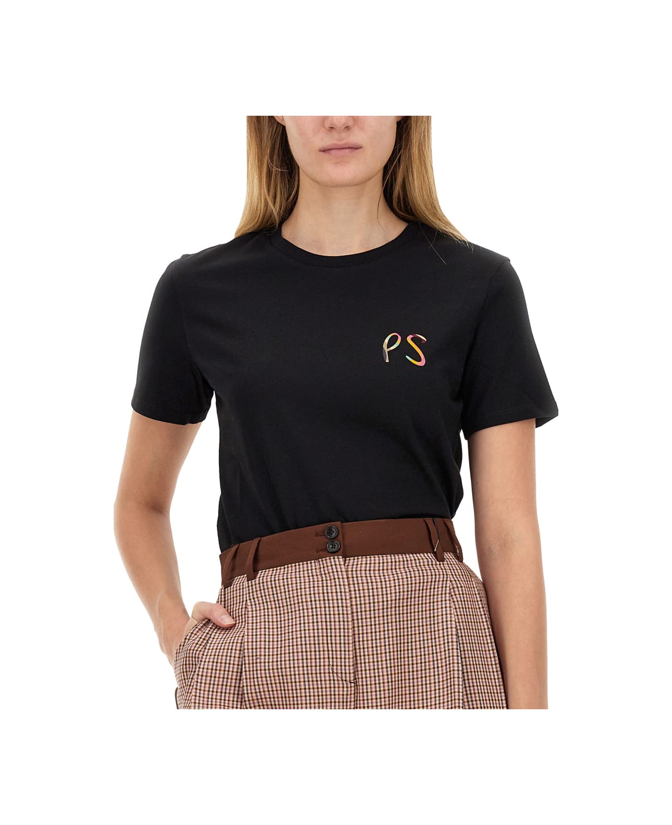 PS by Paul Smith T-shirt With Logo - BLACK