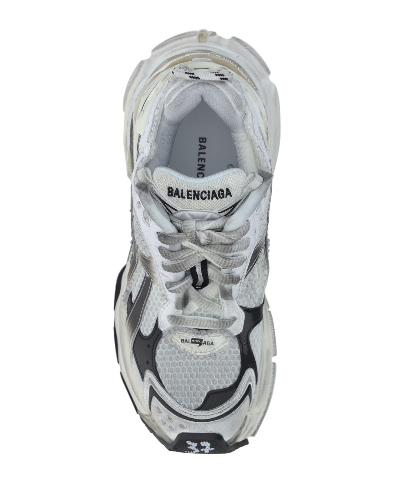 Balenciaga Multicolor Runner Sneakers - WHITEBLACK