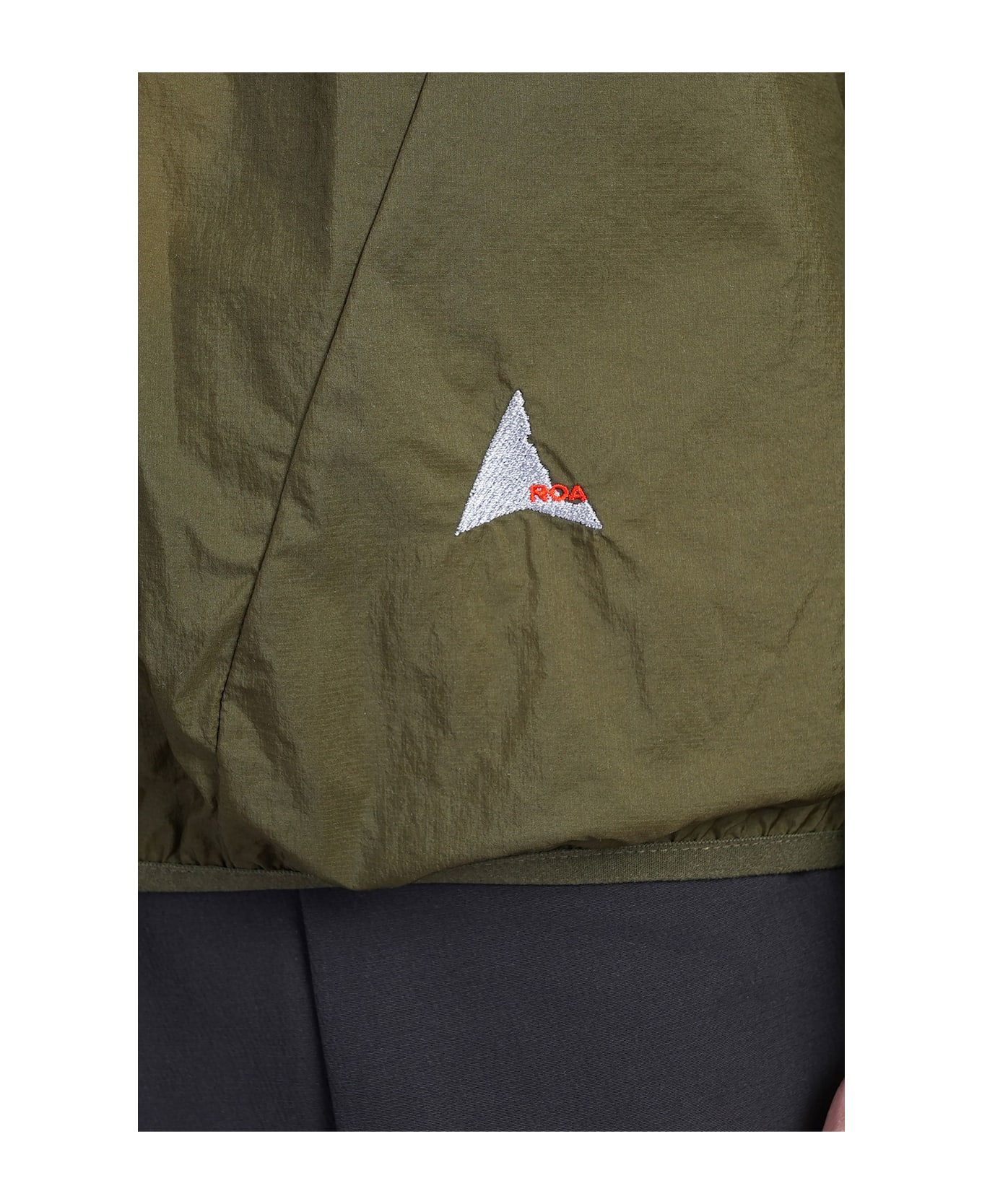 ROA Packable Wind Jacket Casual Jacket In Green Nylon - green
