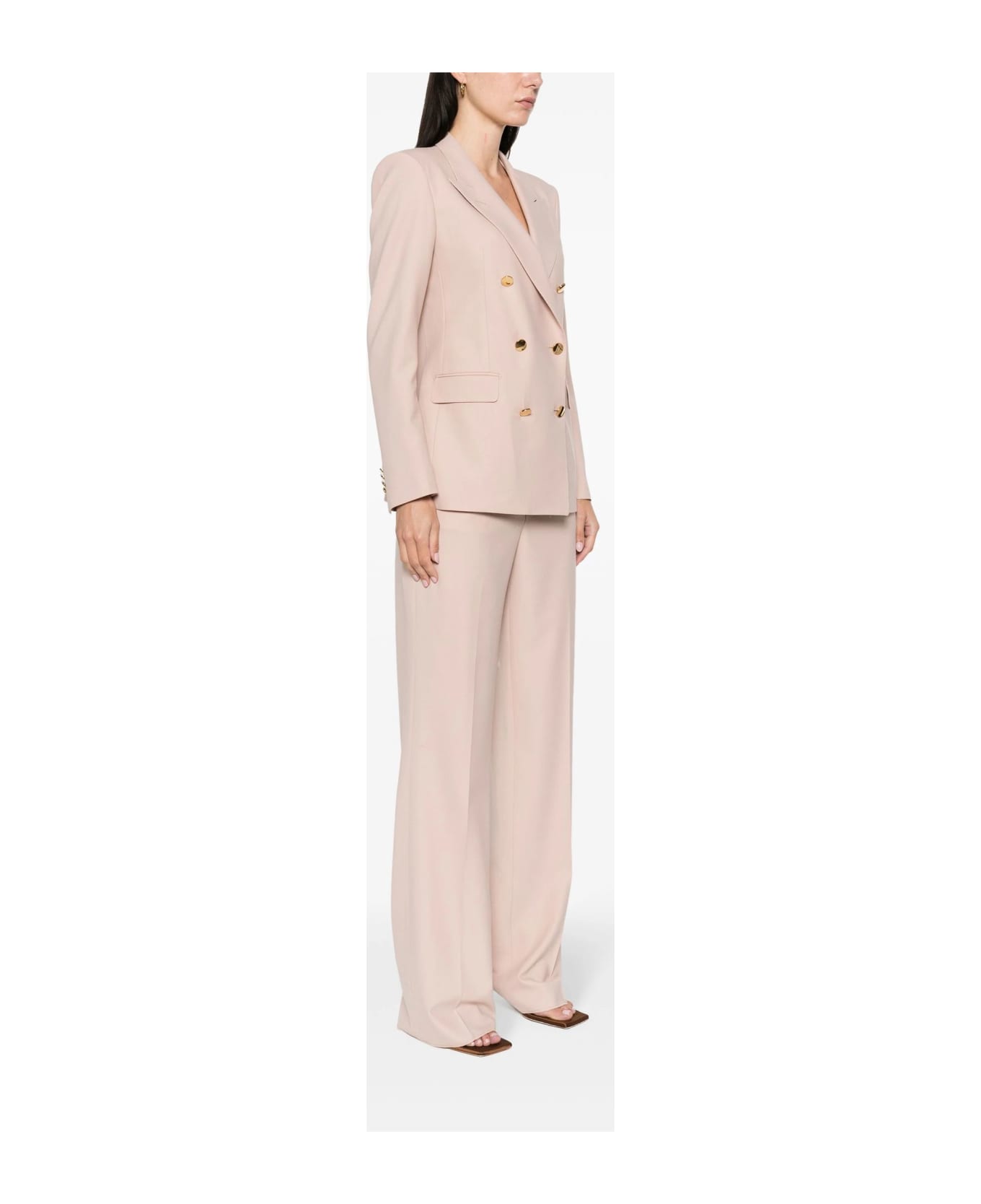 Tagliatore Pink Double-breasted Suit - Pink