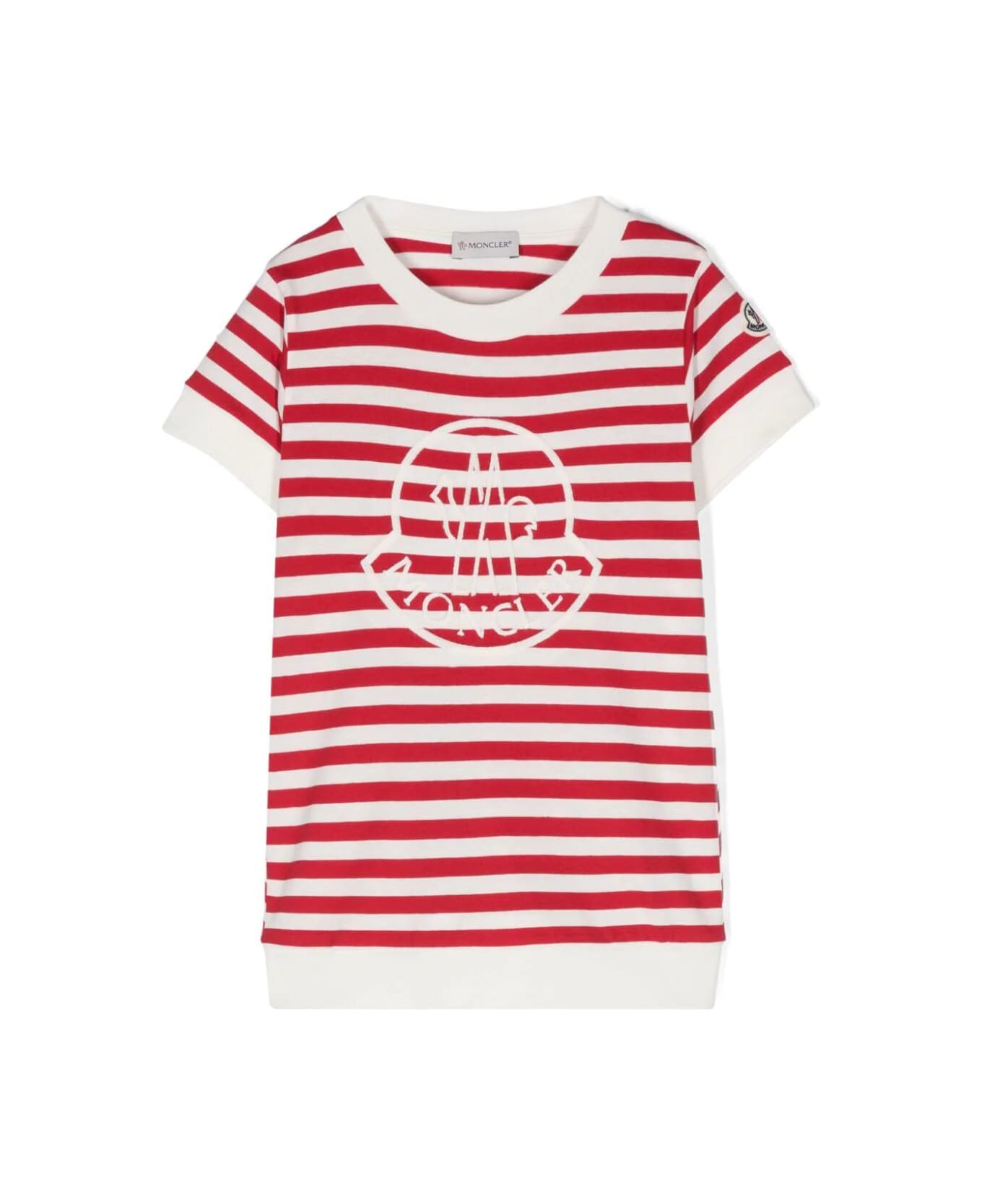 Moncler Ss T-shirt - Red Tシャツ＆ポロシャツ