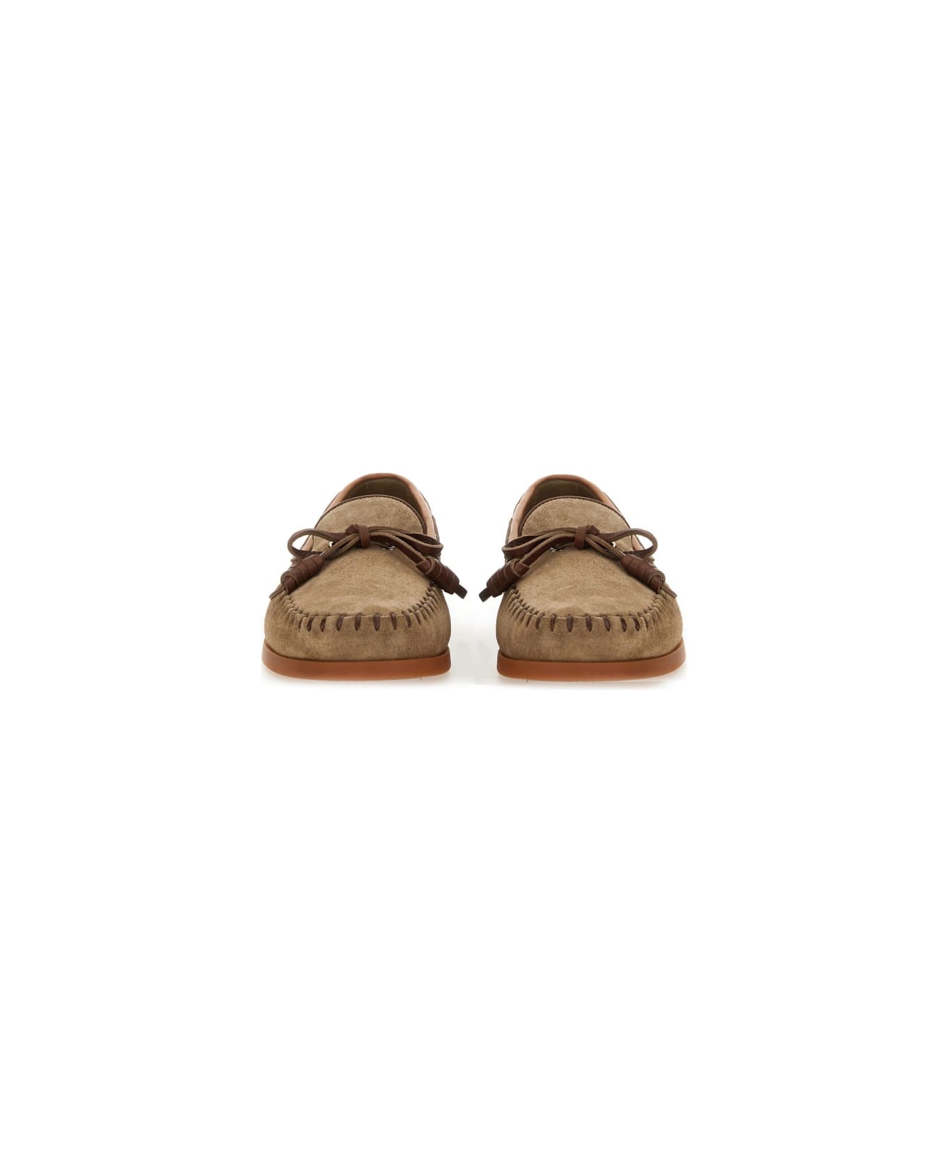 Valentino Garavani "palm Avenue" Boat Moccasin - BEIGE