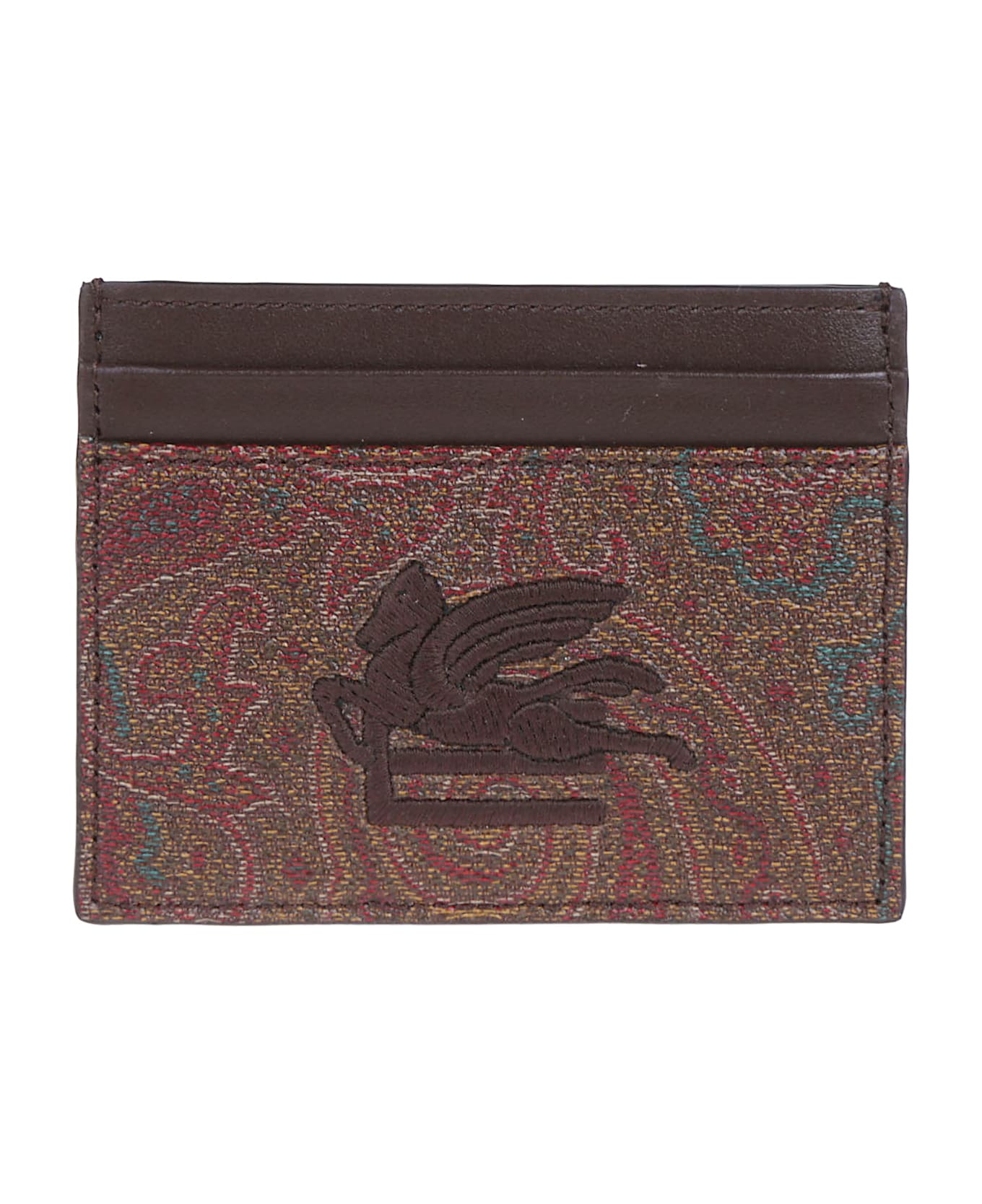 Etro Arnica Credit Card Holder - Marrone