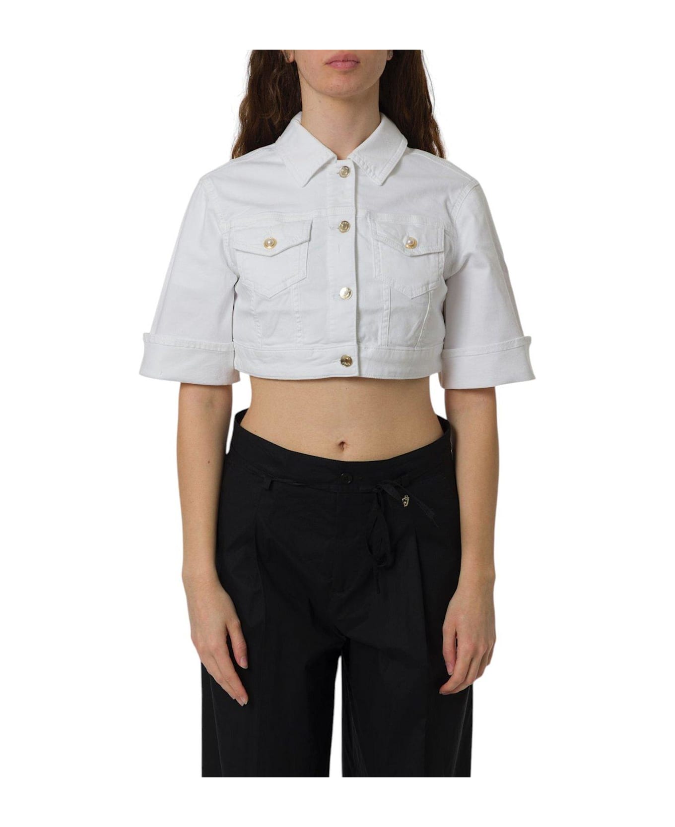 Liu-Jo Cropped Jacket Liu-jo - WHITE