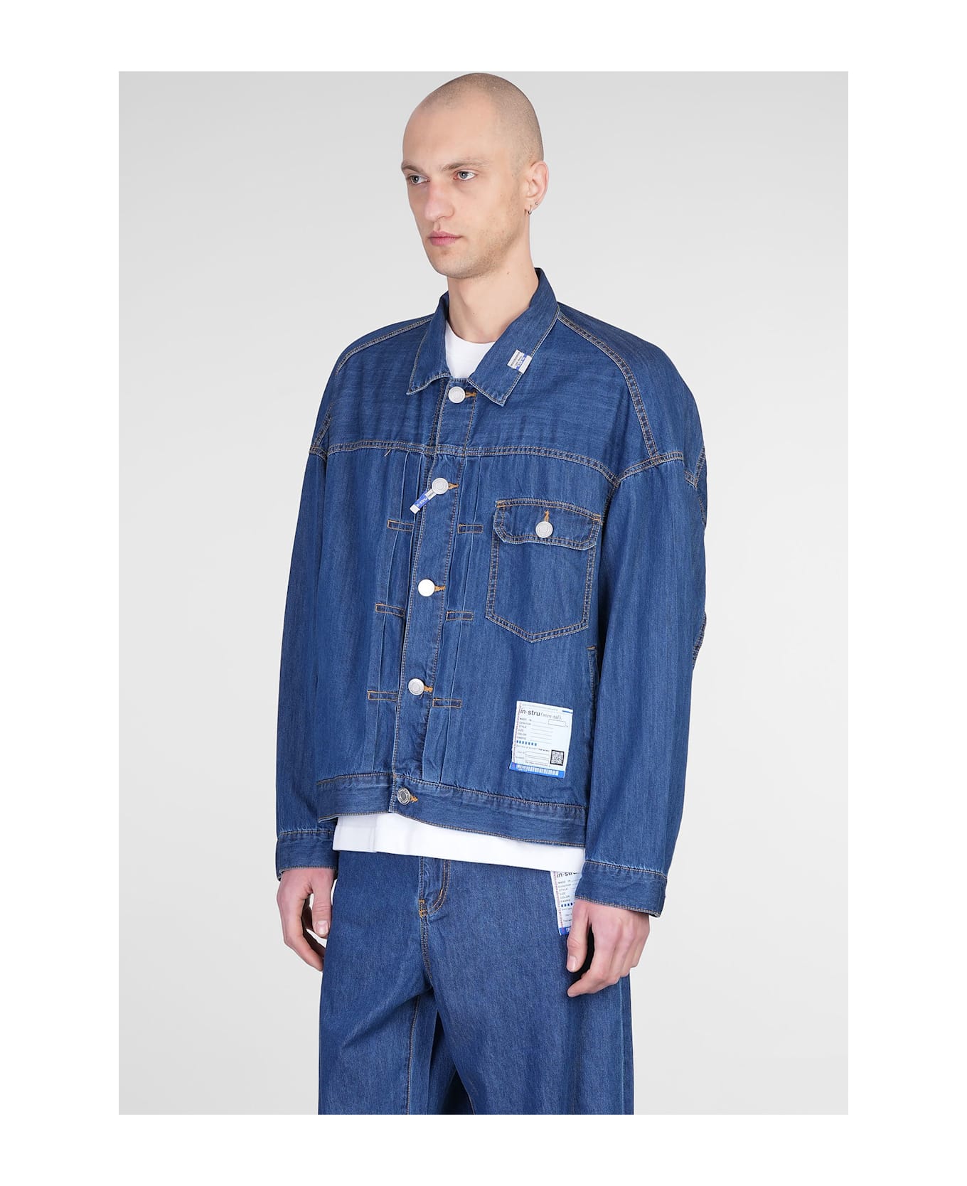Mihara Yasuhiro Denim Jackets In Blue Cotton - blue