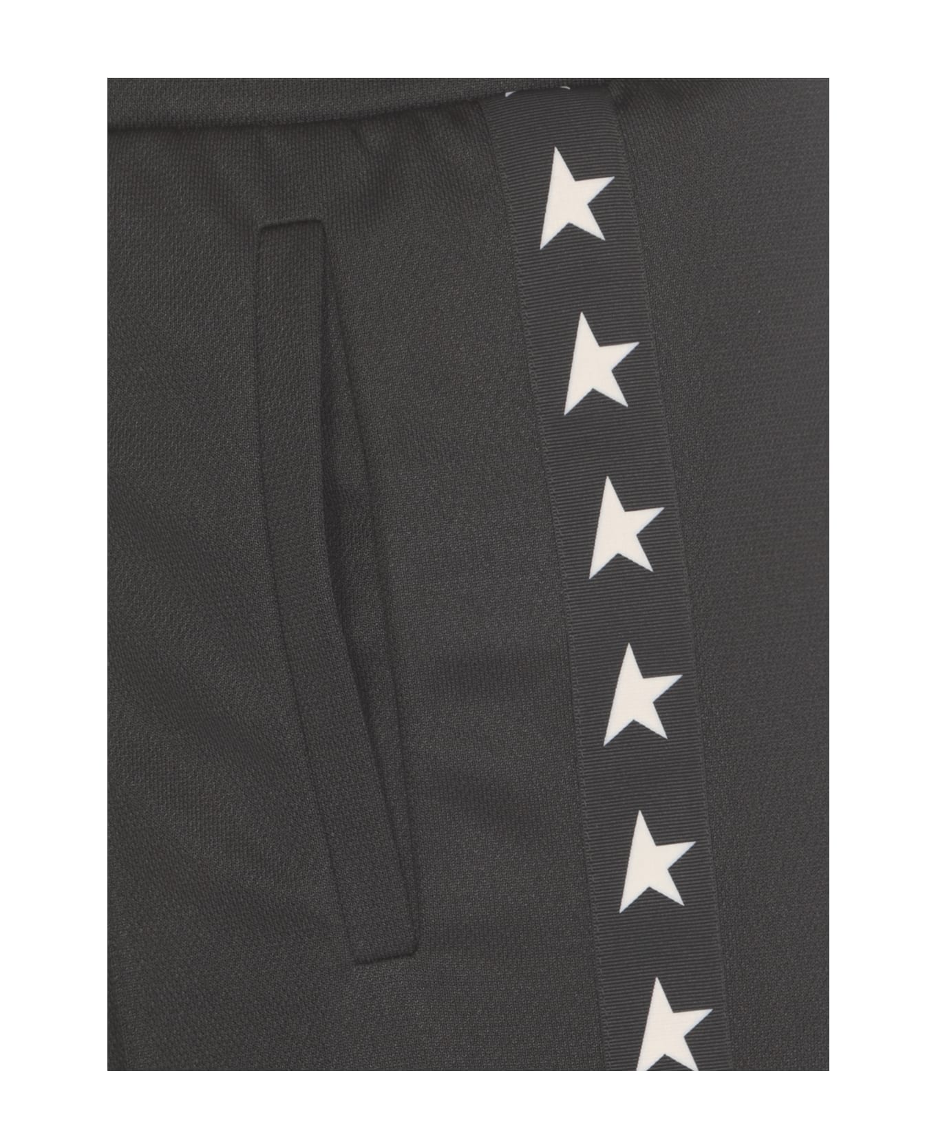 Golden Goose Pants With Logo - Black ボトムス