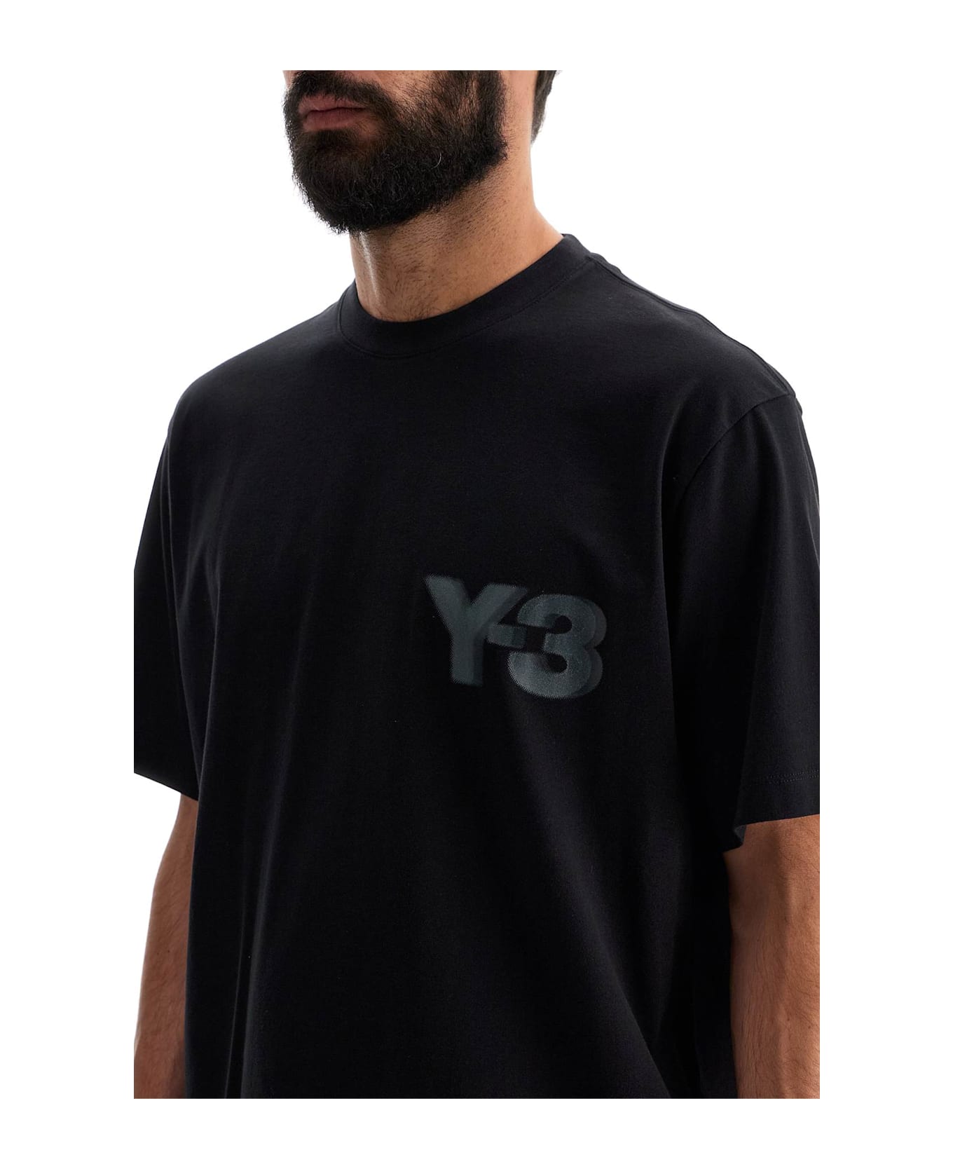 Y-3 Oversized Logo T - BLACK (Black)