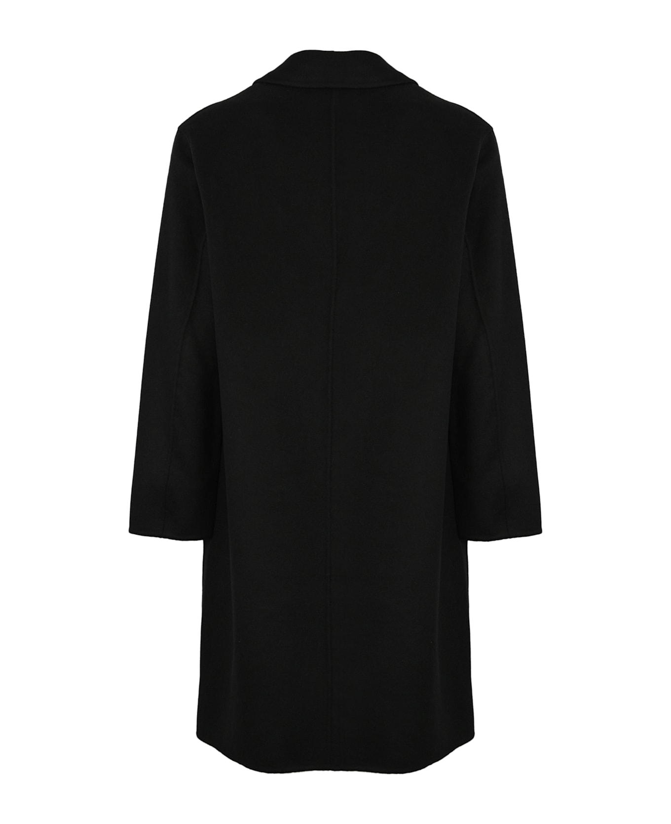 Amaranto Wool And Cashmere Coat - Black