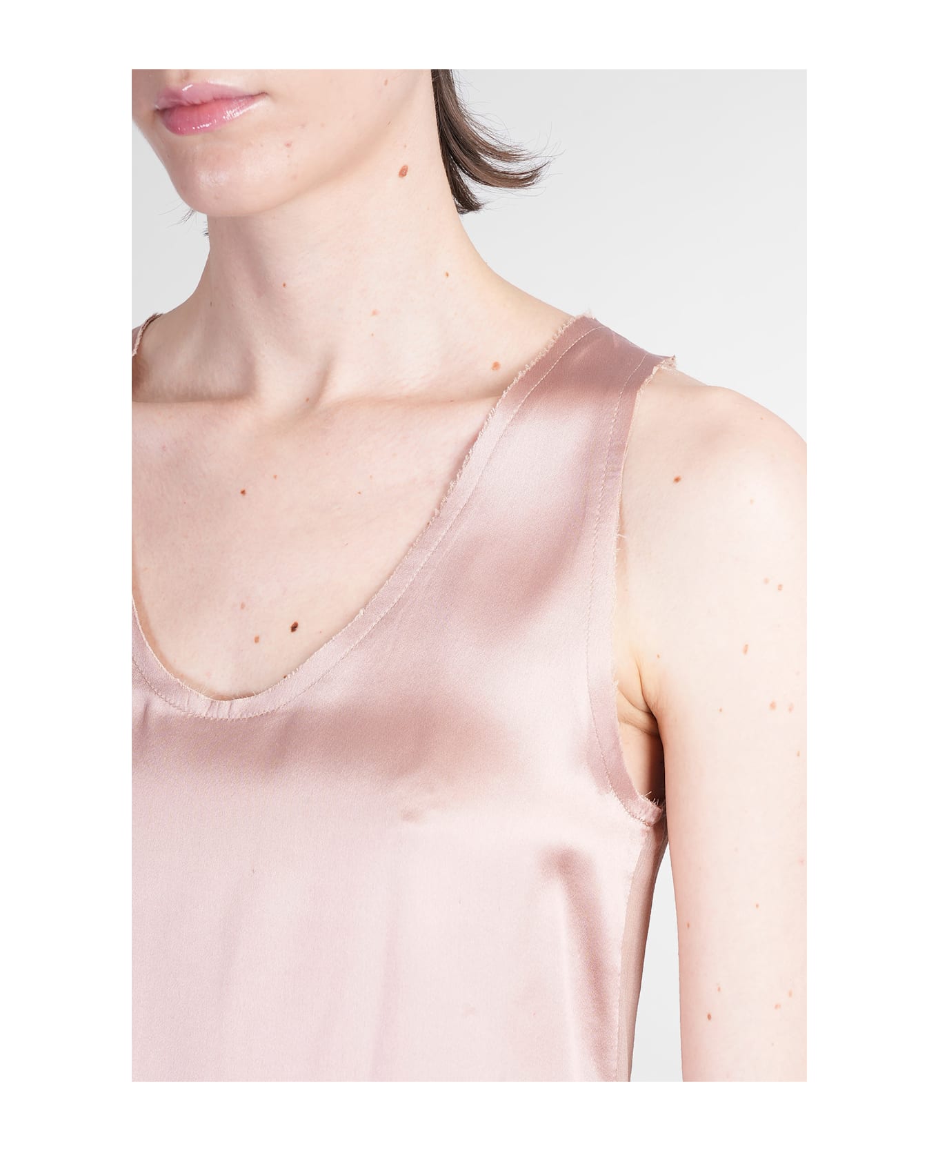 Balmain Topwear In Rose-pink Silk - rose-pink
