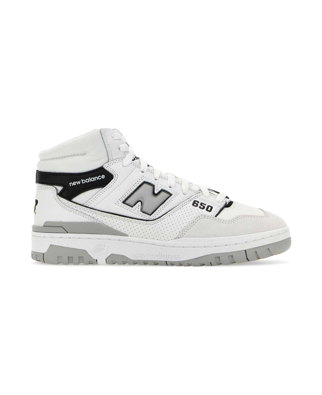 New Balance Multicolor Leather And Suede 650 Sneakers - WHITE