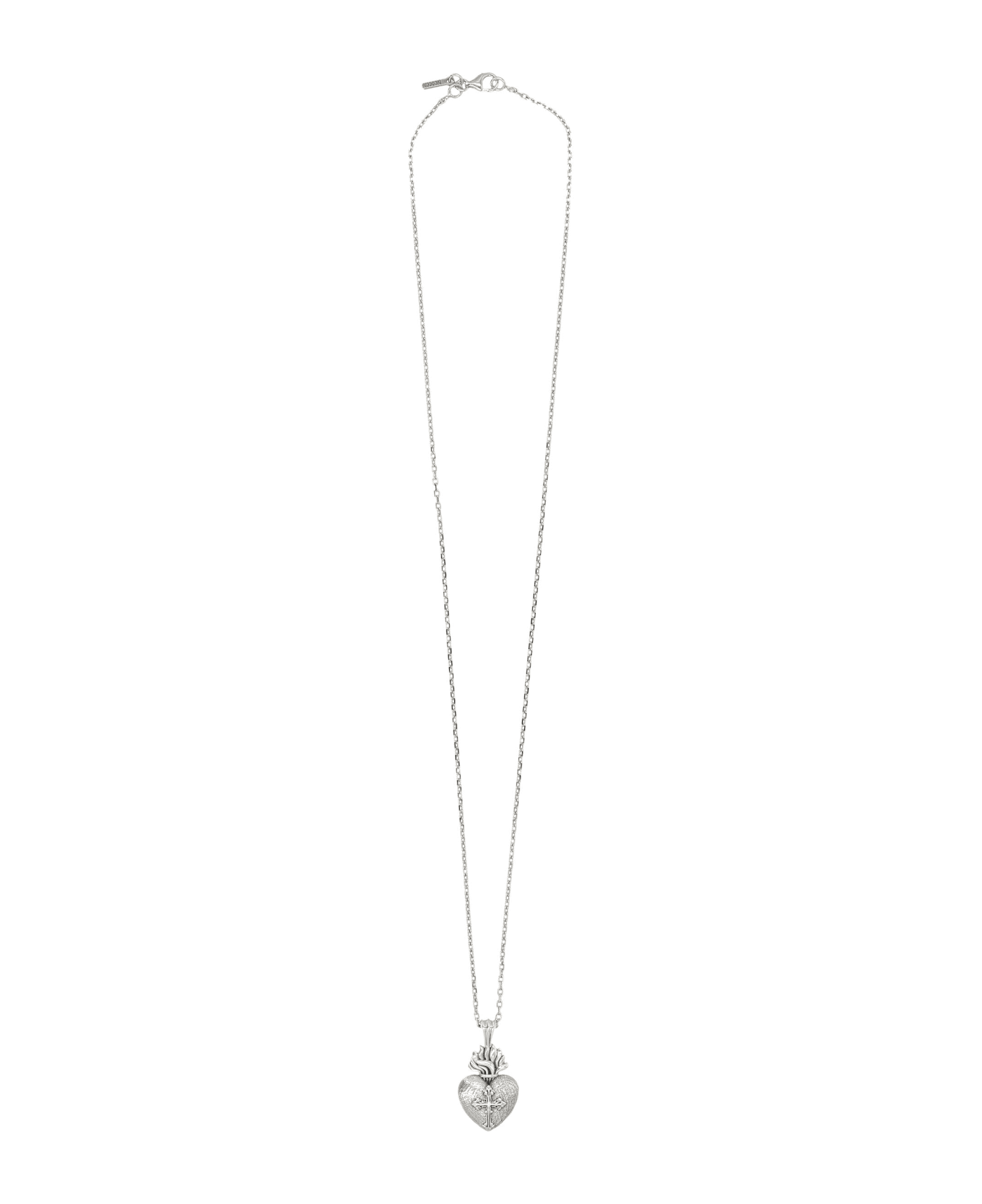 Emanuele Bicocchi Sacred Heart Necklace - SILVER