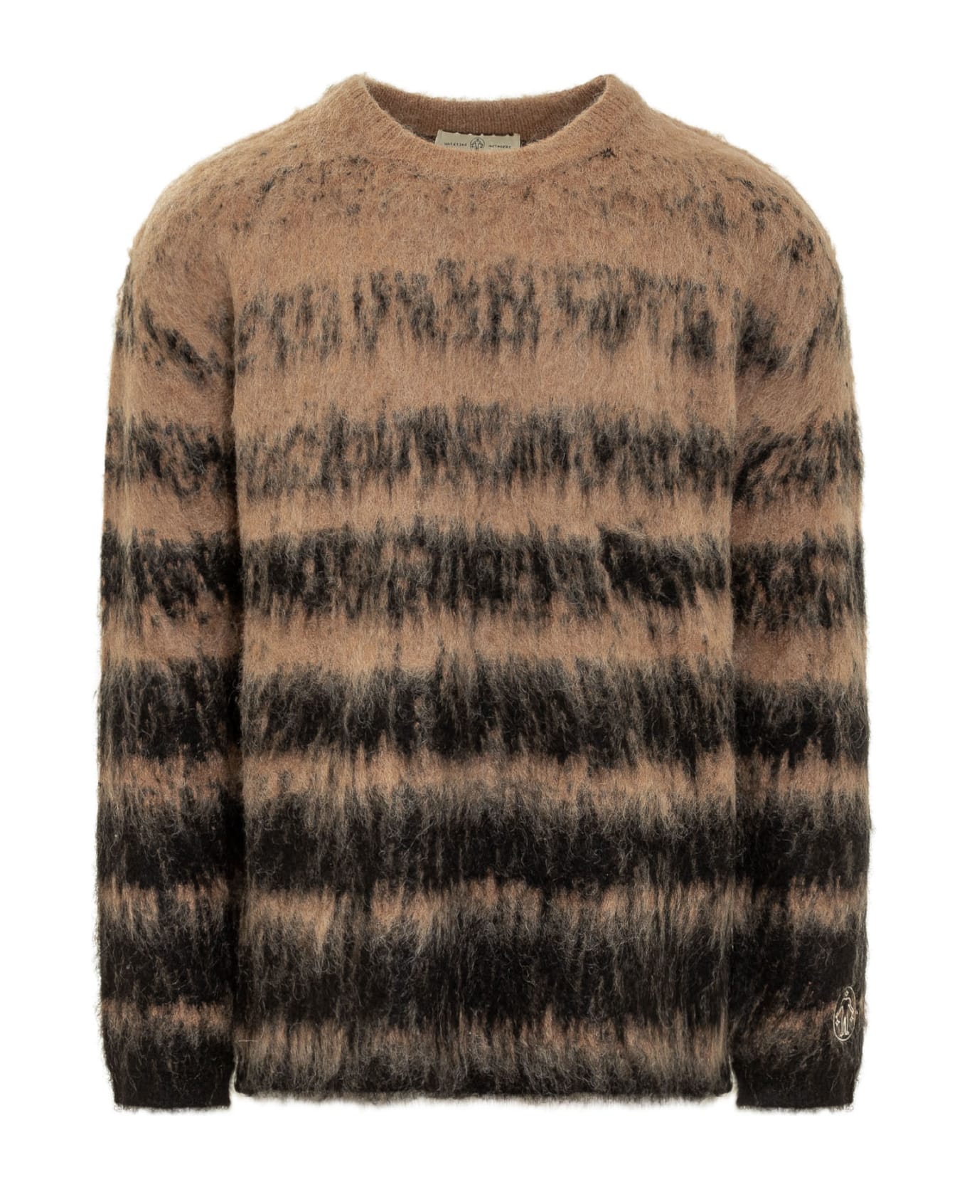 Untitled Artworks Mohair Lines Sweater - OLIVE