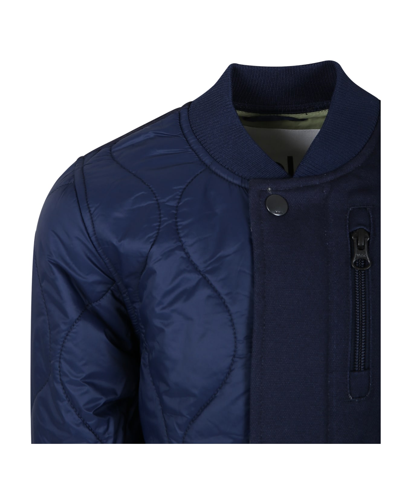 Molo Bluedown Jacket For Boy - Blue コート＆ジャケット