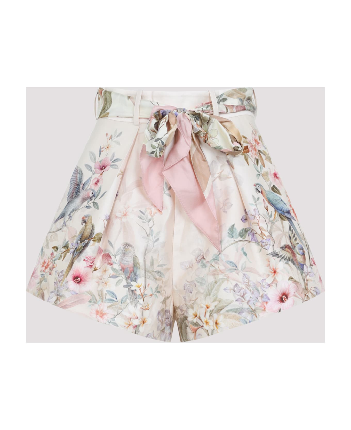Zimmermann Rebellion Tuck Short - Cream Aviary