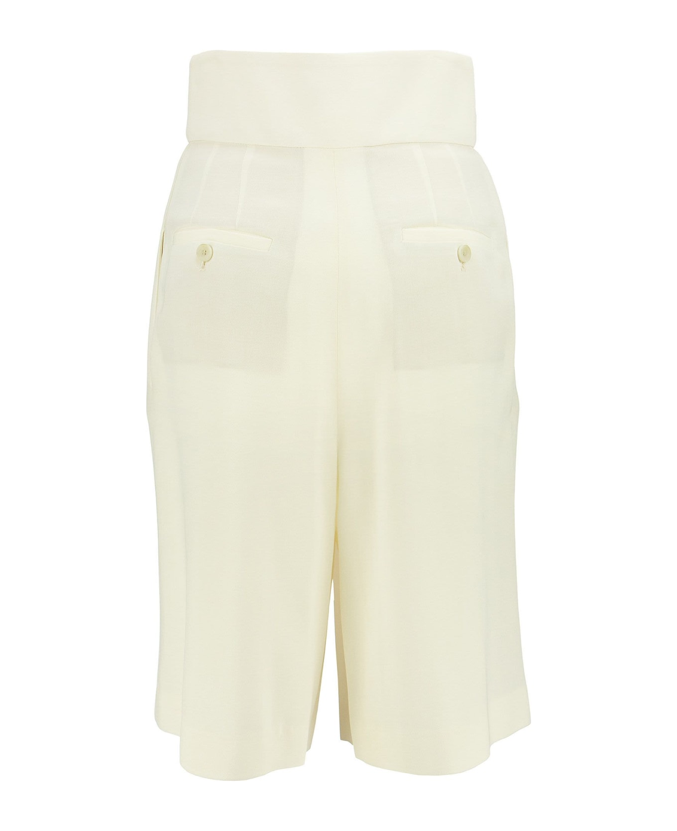 Fabiana Filippi Wool Twill Shorts - White