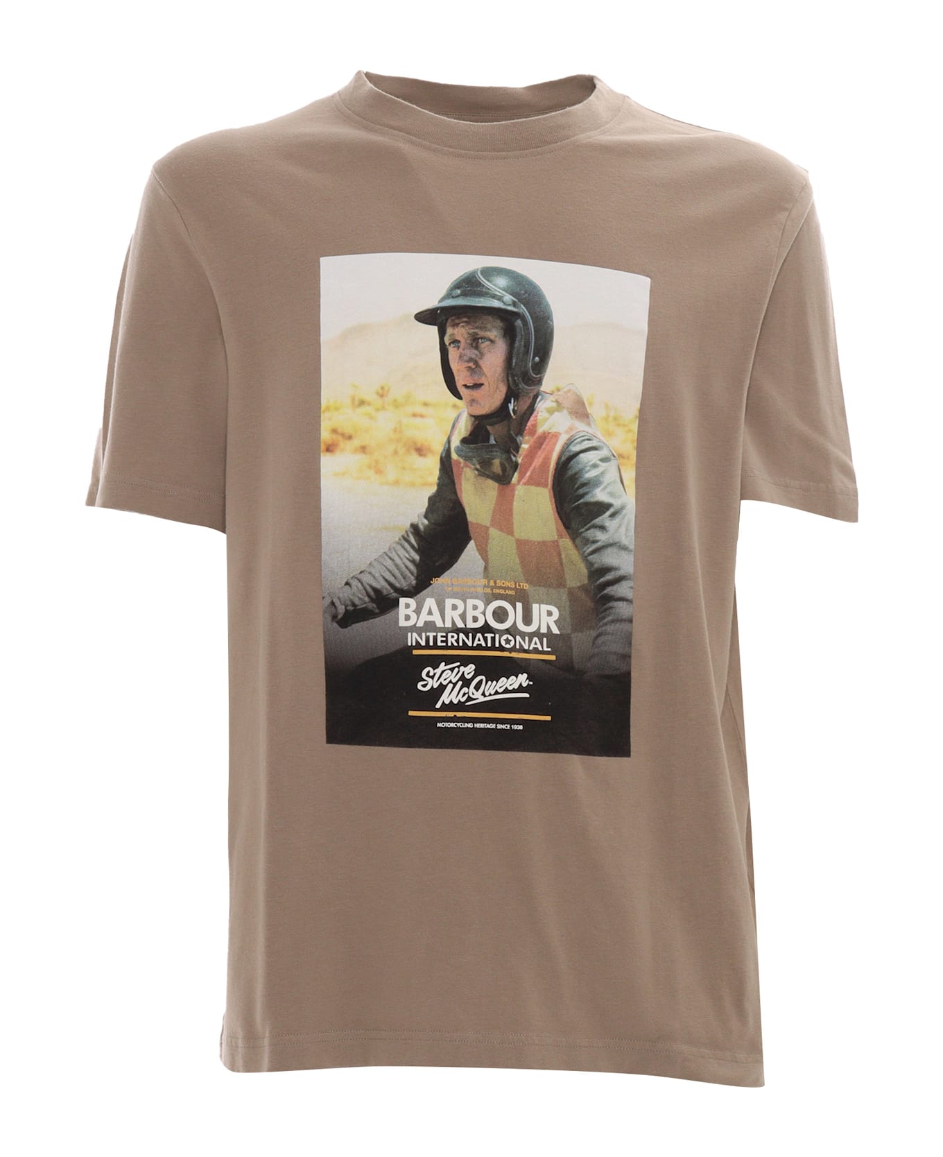 Barbour Nicholl Smq Graphic T-shirt - BROWN