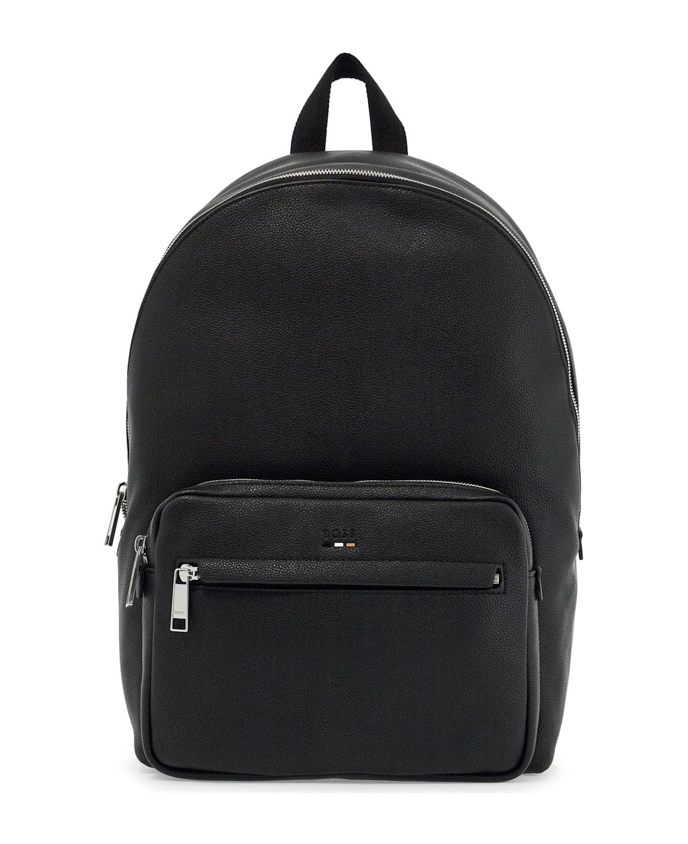 Hugo Boss Eco-leather Backpack - Black