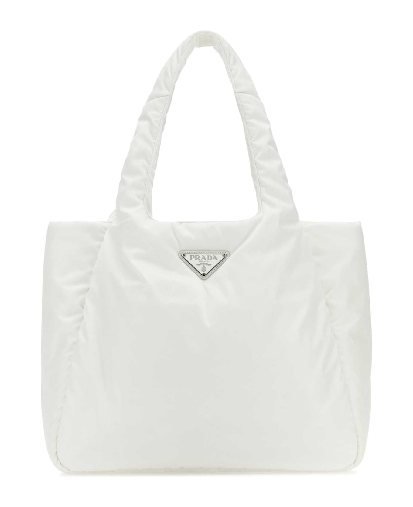 Prada White Re-nylon Handbag - BIANCO
