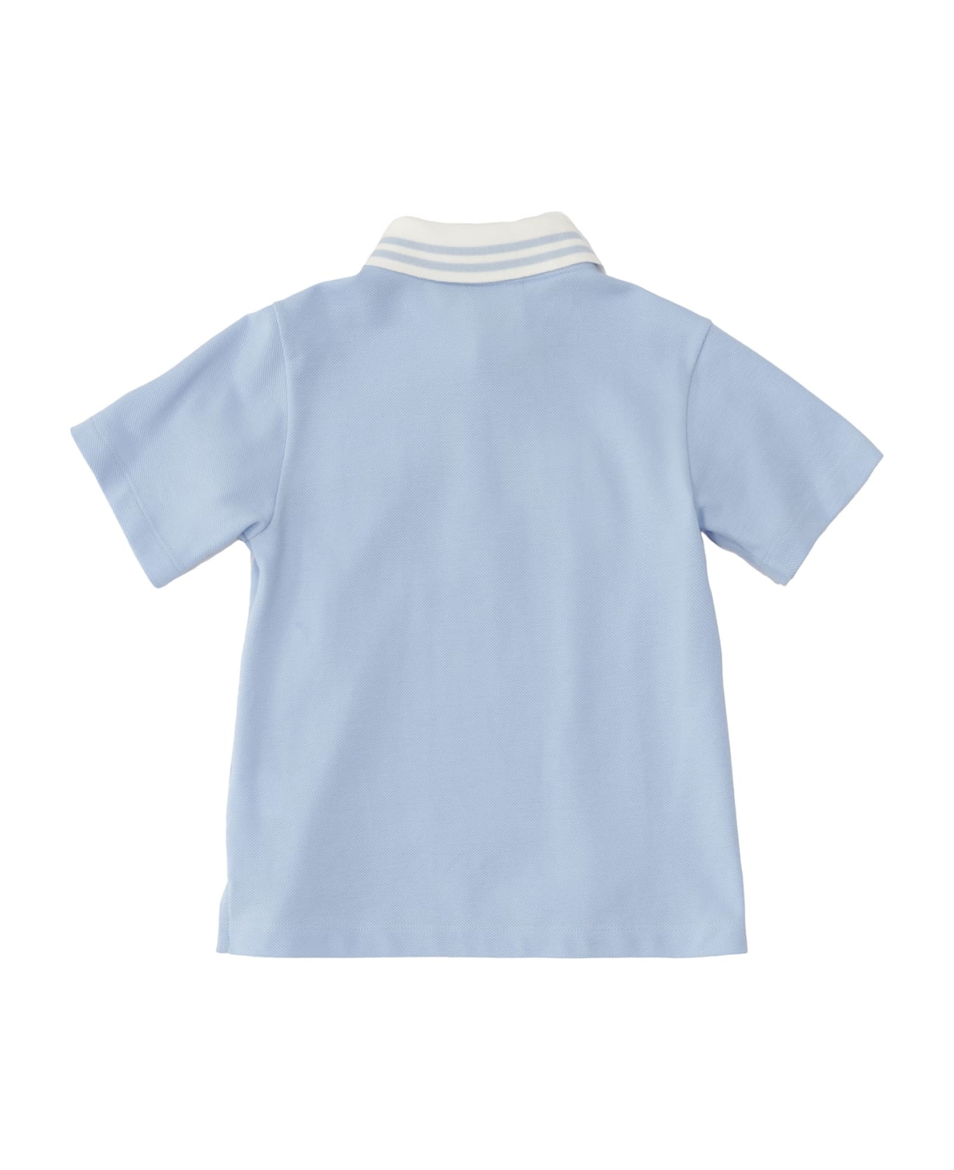 Fendi Logo Polo Shirt - LIGHT BLUE